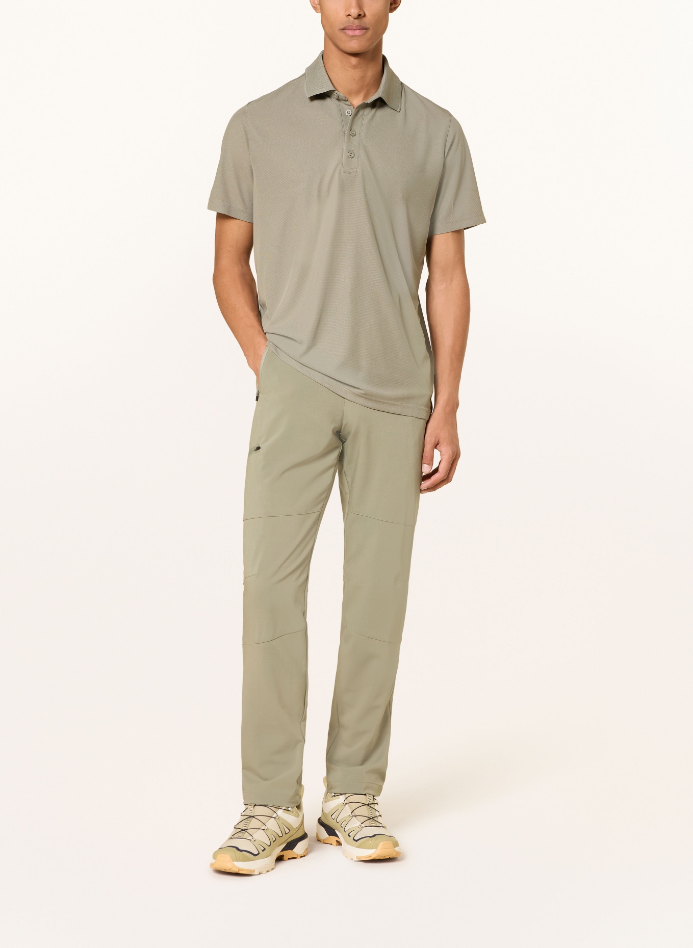 me°ru' Pantalon de randonnée LE HAVRE en laine mérinos: VERT CLAIR