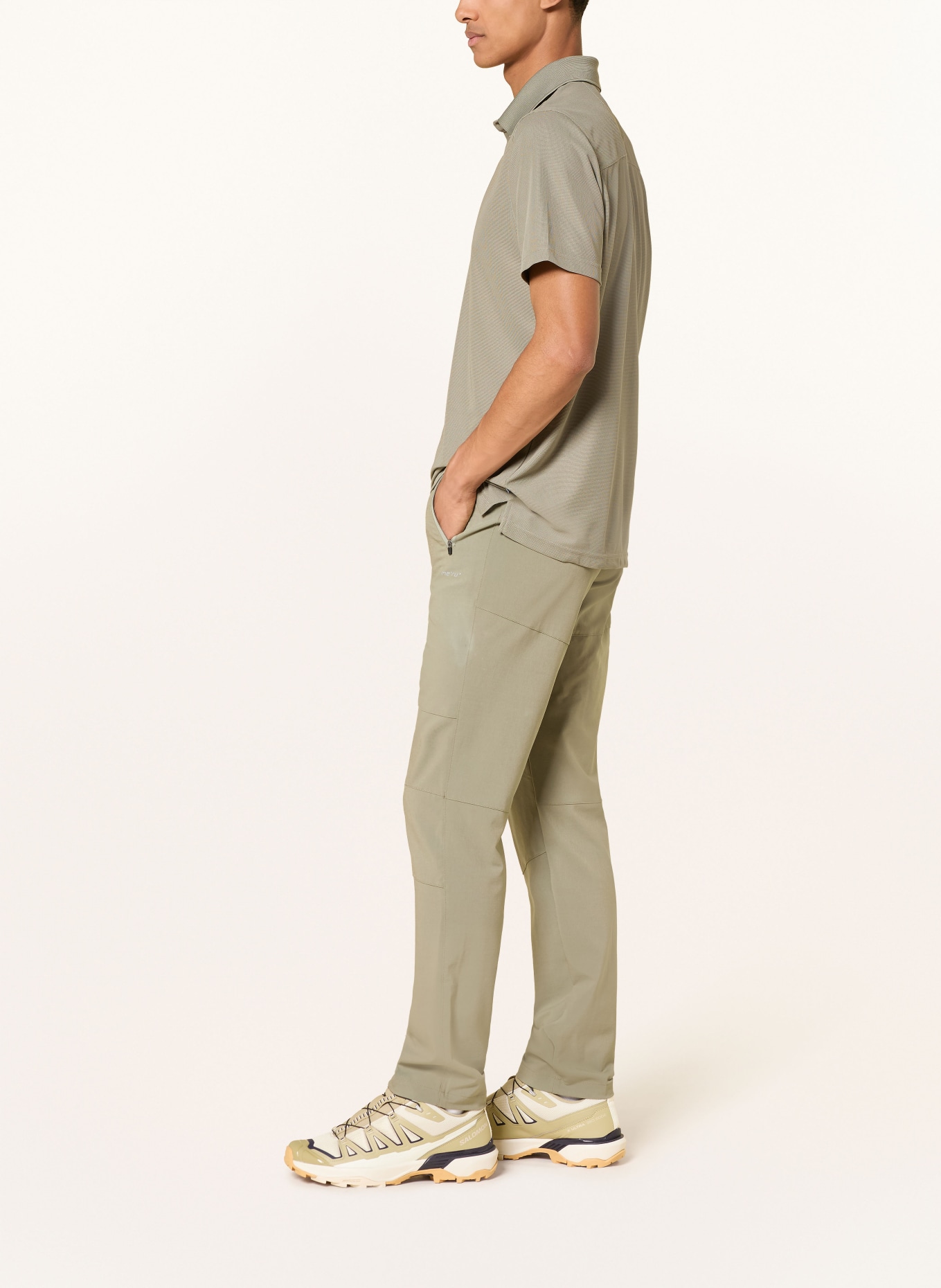 me°ru' Pantalon de randonnée LE HAVRE en laine mérinos: VERT CLAIR