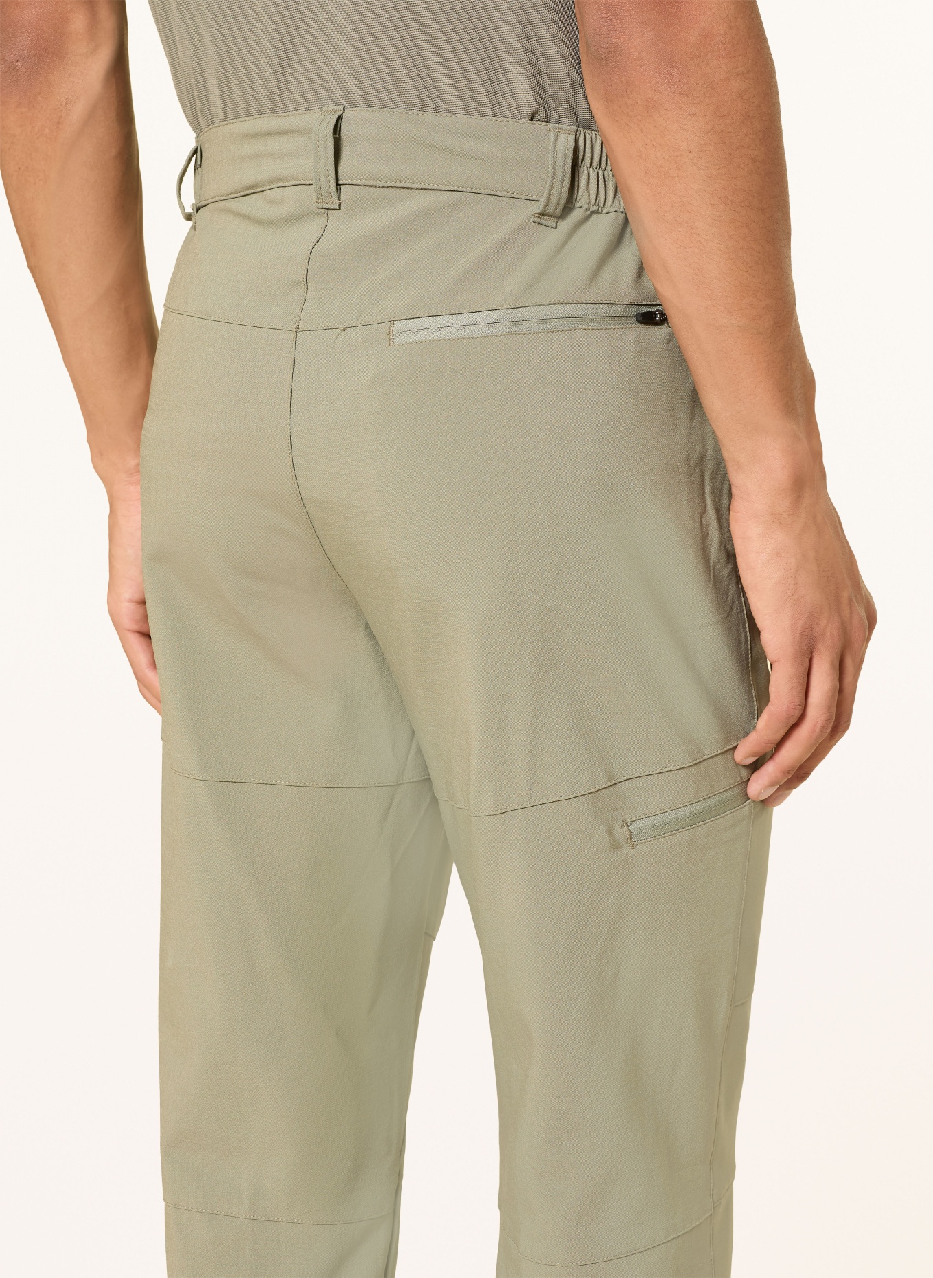 me°ru' Pantalon de randonnée LE HAVRE en laine mérinos: VERT CLAIR
