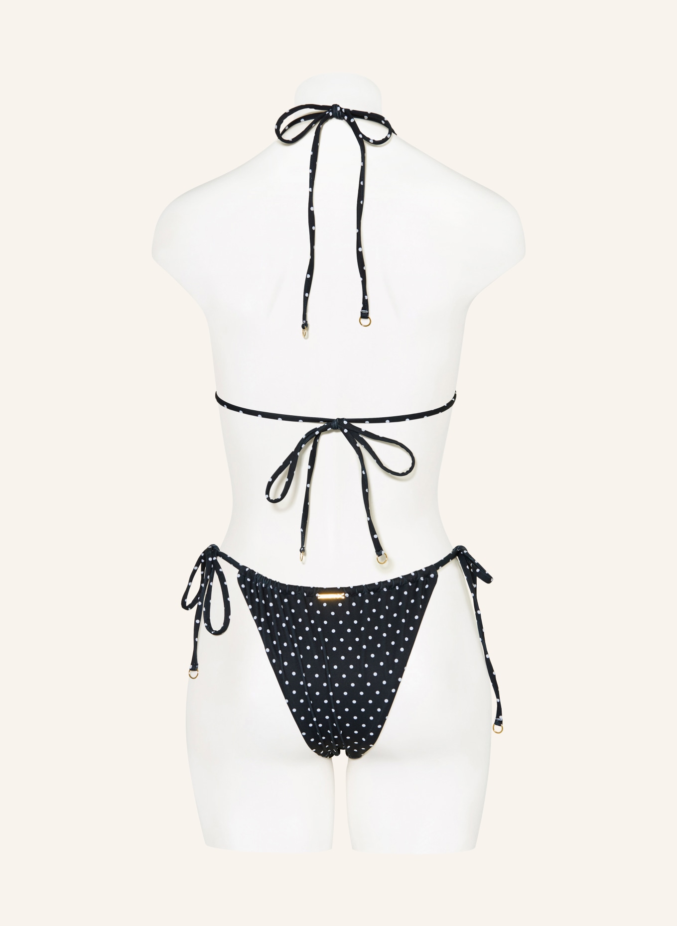 NINETY-9 Triangel-bikinitrosa POSITANO: MÖRKBLÅ / VIT