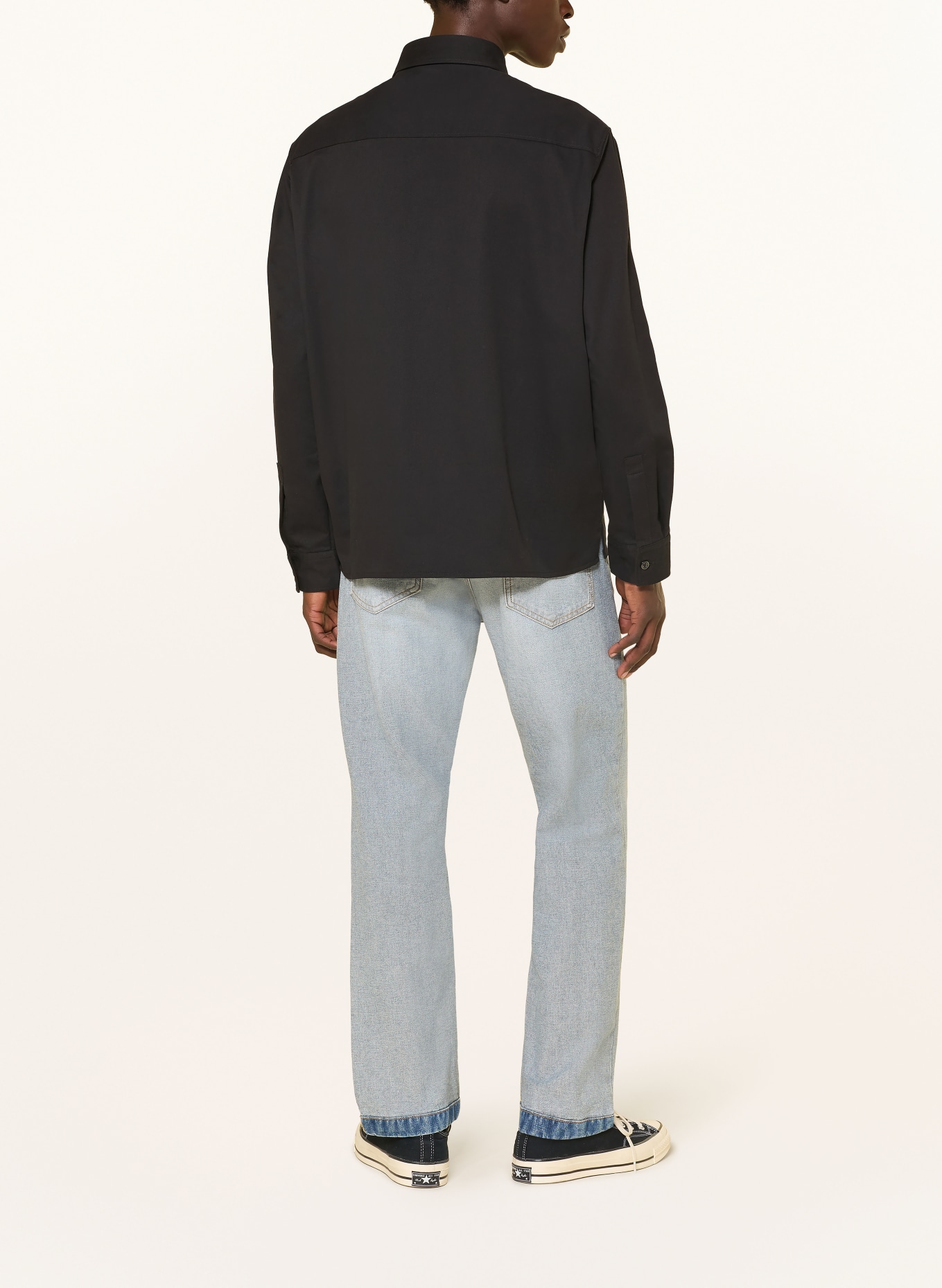 HUGO Overshirt EKYNONE: SCHWARZ