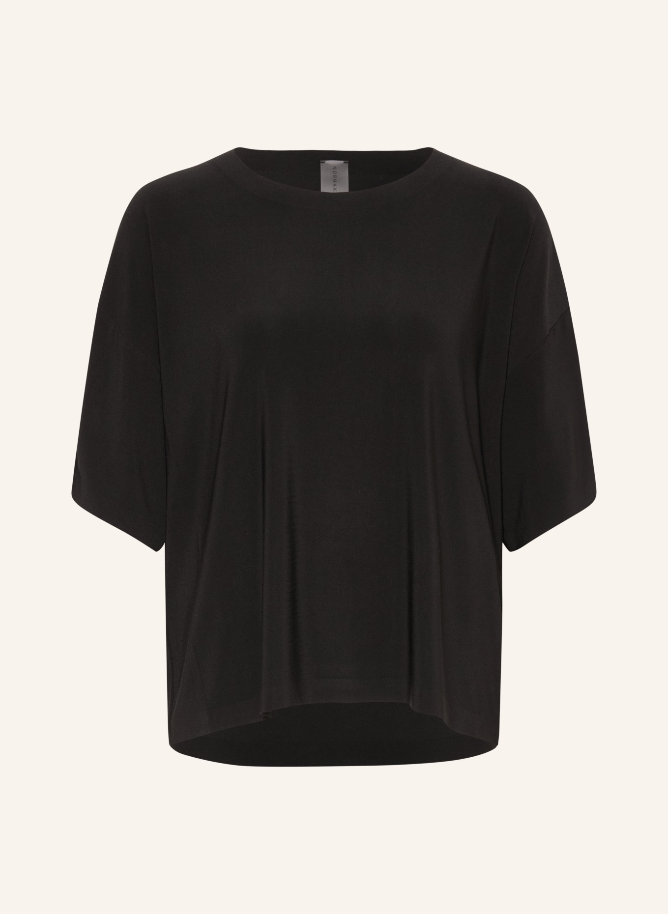 NORMA KAMALI T-Shirt BOXY T: SCHWARZ