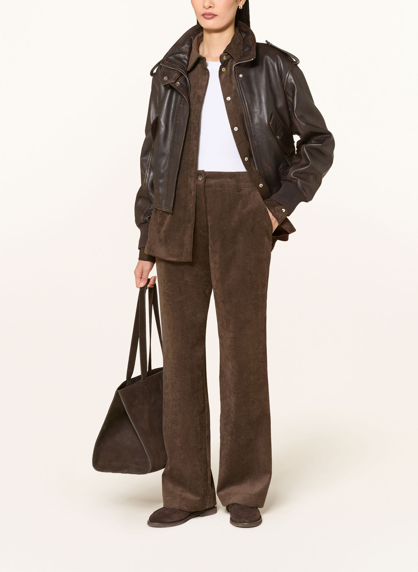 darling harbour Cordhose: DARK BROWN