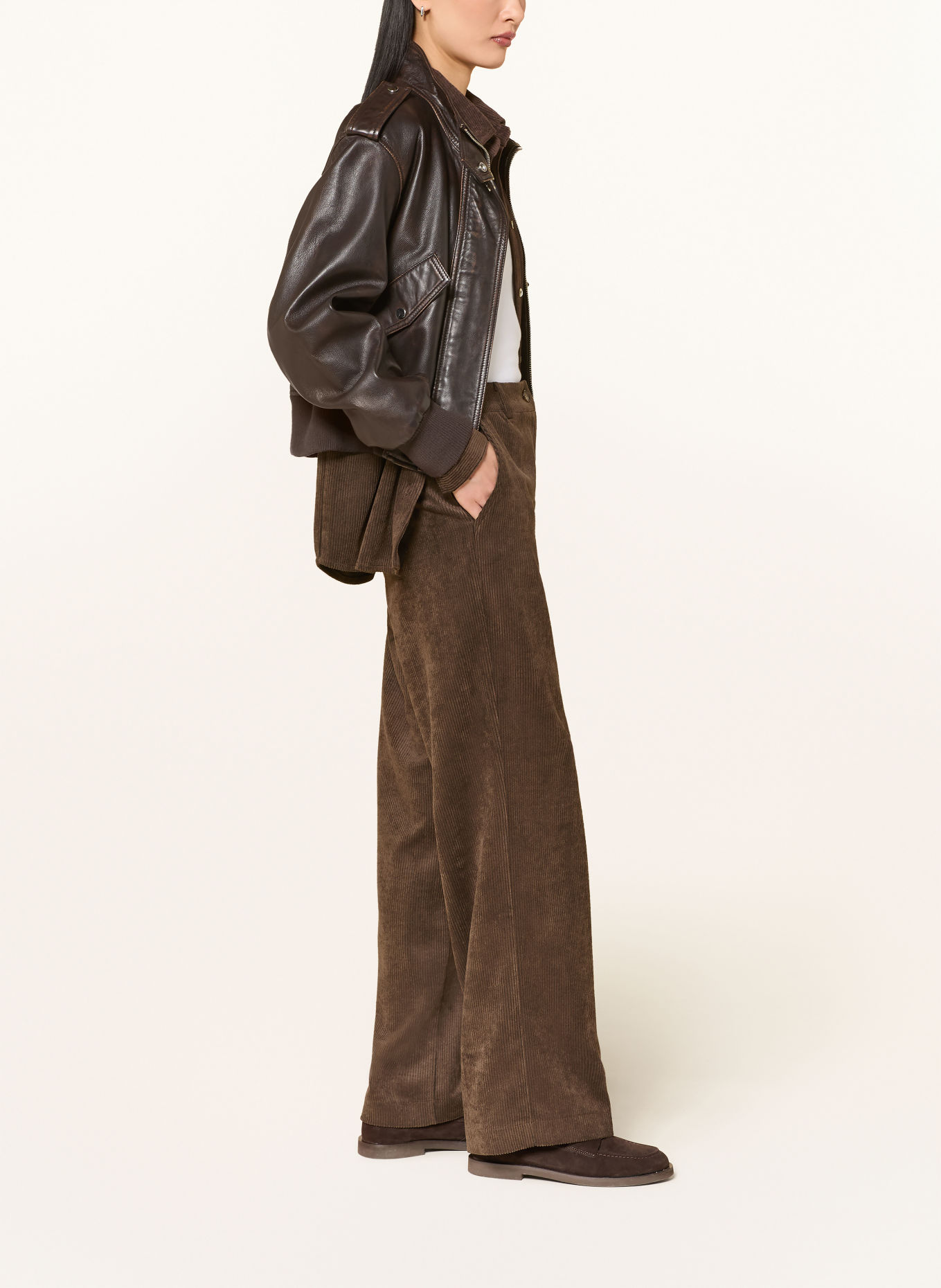 darling harbour Cordhose: DARK BROWN