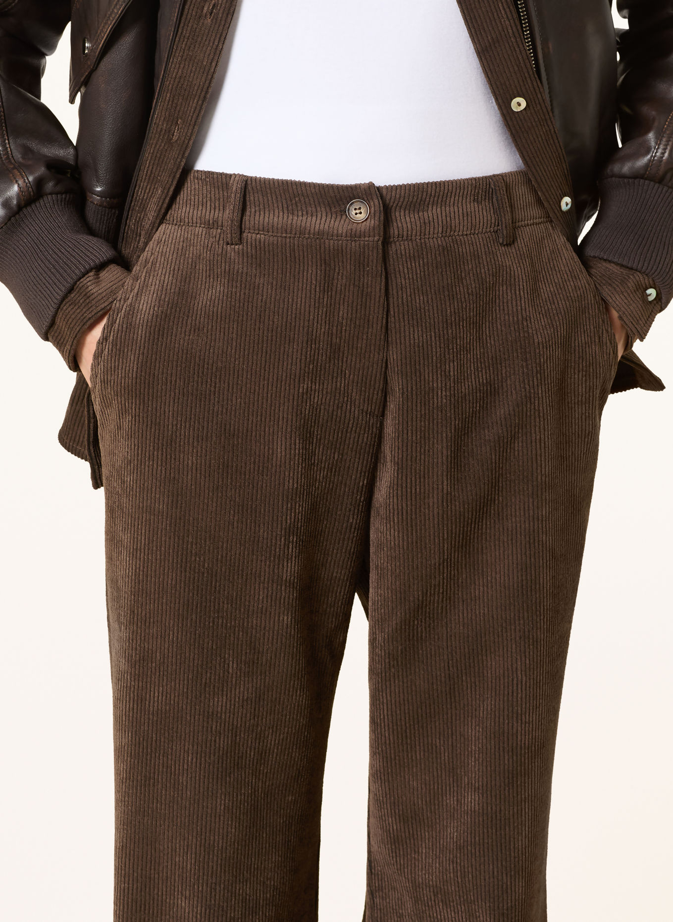 darling harbour Cordhose: DARK BROWN