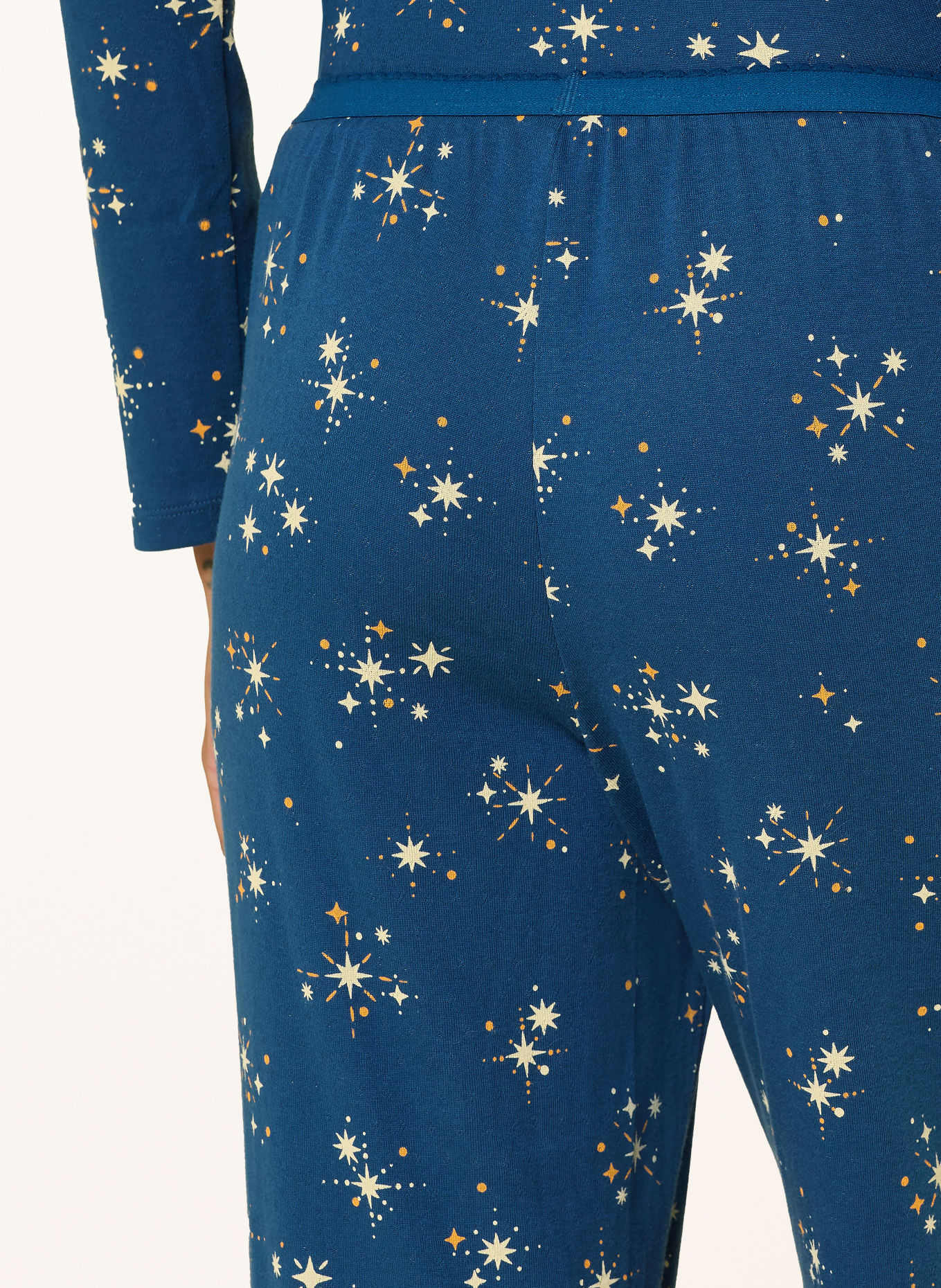 JOCKEY Pyjamasbukser TWINKLE STARS: BLÅ / ORANGE / LYSEGUL