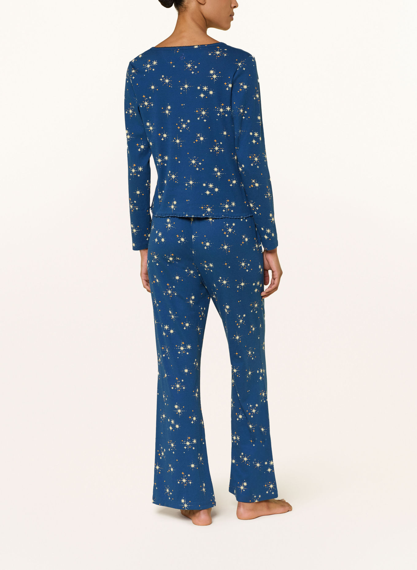 JOCKEY Nattøj TWINKLE STARS: BLÅ / ORANGE / LYSEGUL