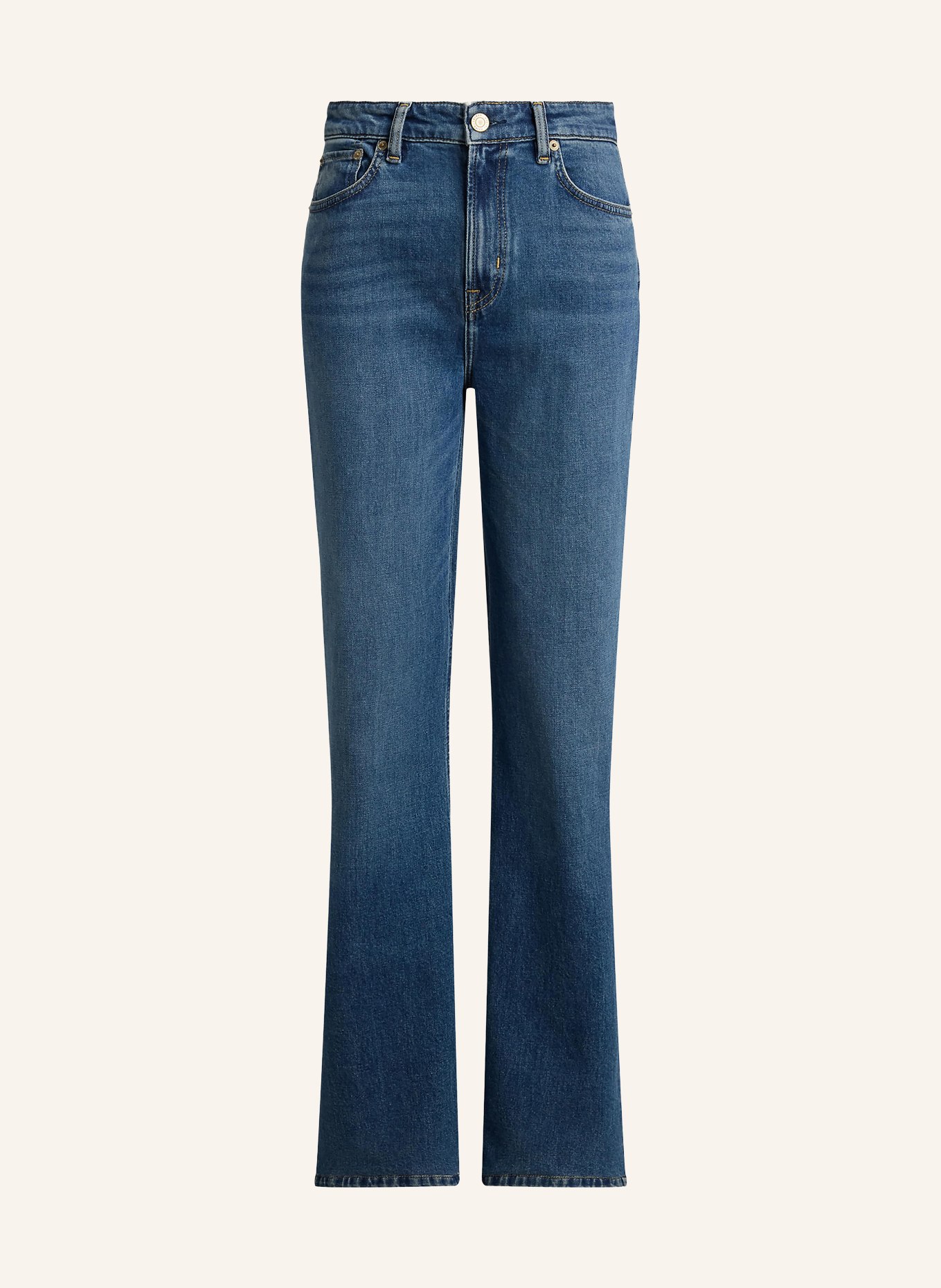 LAUREN RALPH LAUREN Rovné džíny: 001 ATLANTIC BLUE WASH
