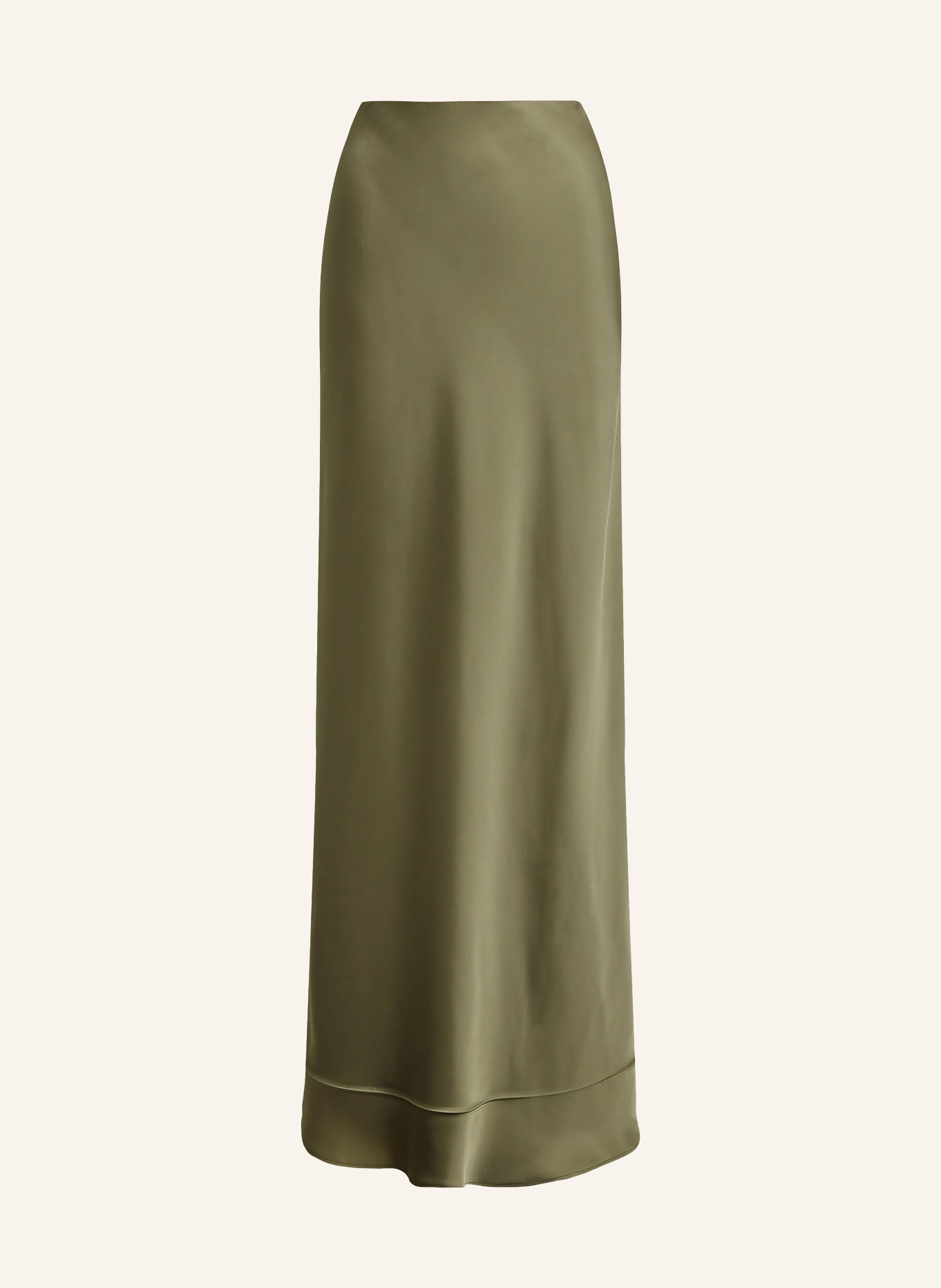 LAUREN RALPH LAUREN Fustă din satin: OLIV