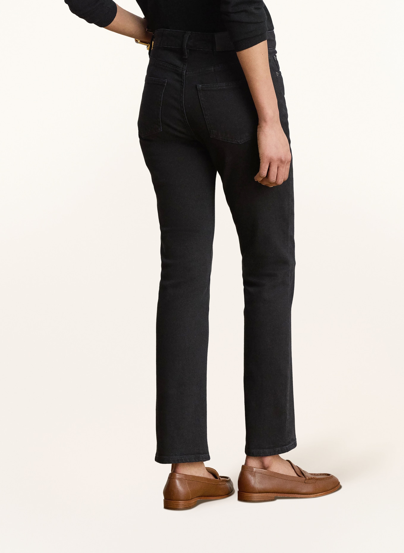 LAUREN RALPH LAUREN Dżinsy proste: 001 BLACK WASH