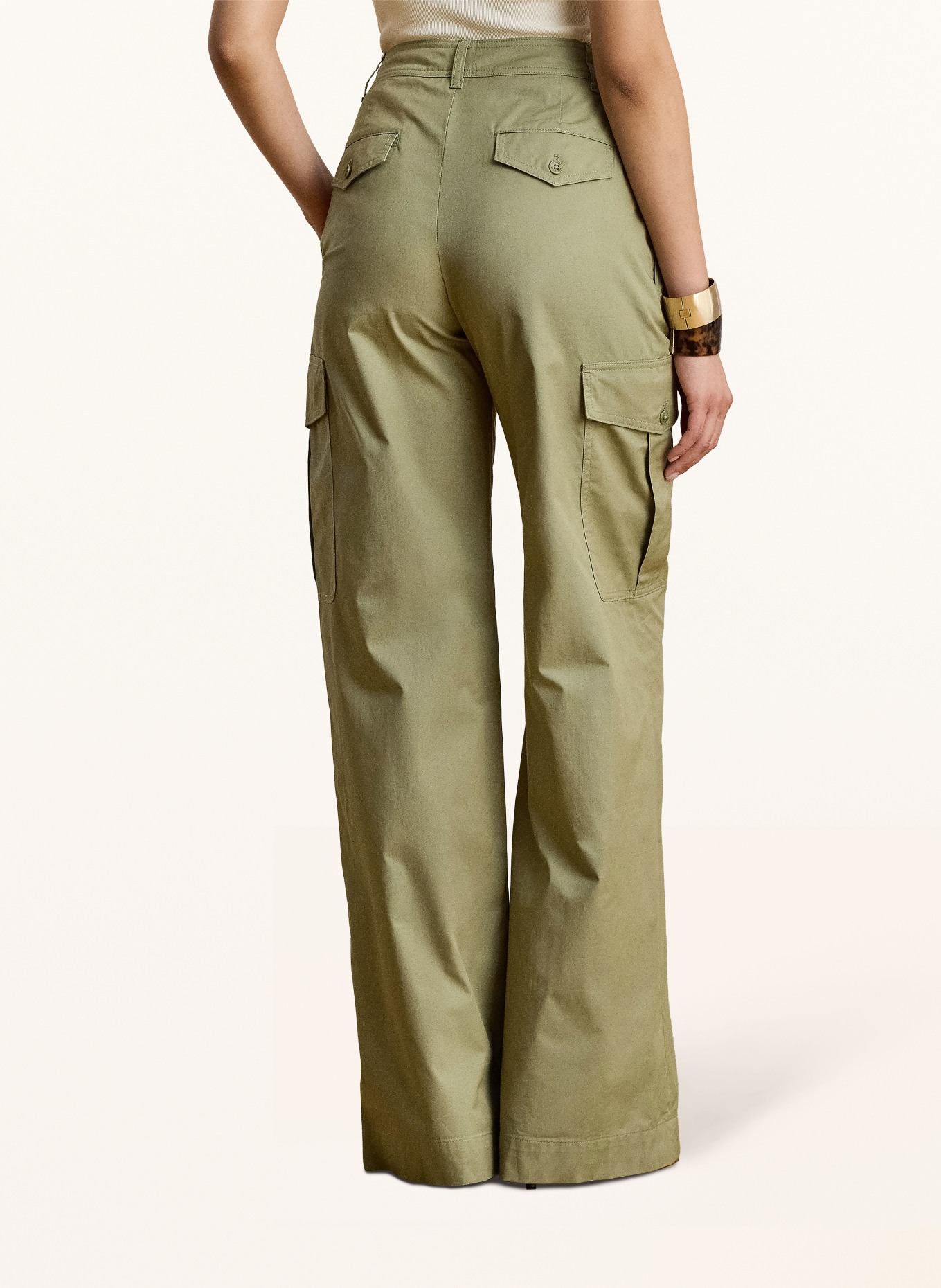 LAUREN RALPH LAUREN Marlenehose: OLIV