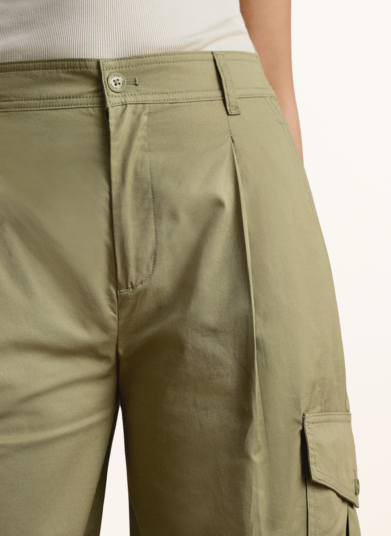 LAUREN RALPH LAUREN Marlenehose: OLIV