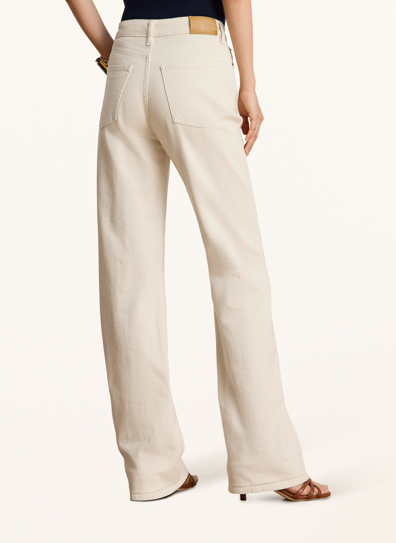 LAUREN RALPH LAUREN Straight Jeans: 001 CREAM WASH