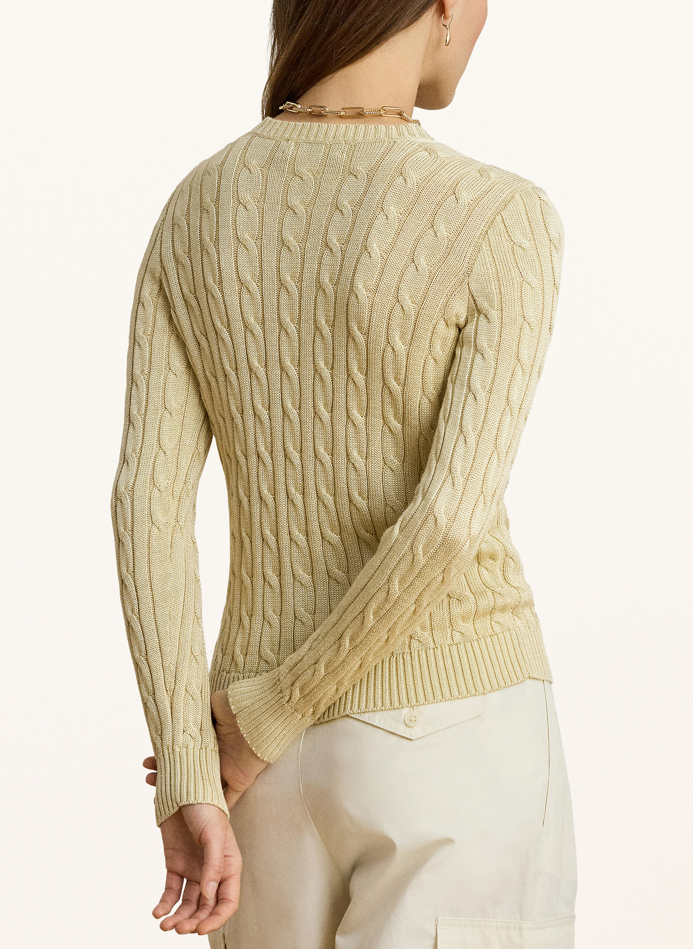 LAUREN RALPH LAUREN Strickjacke: BEIGE