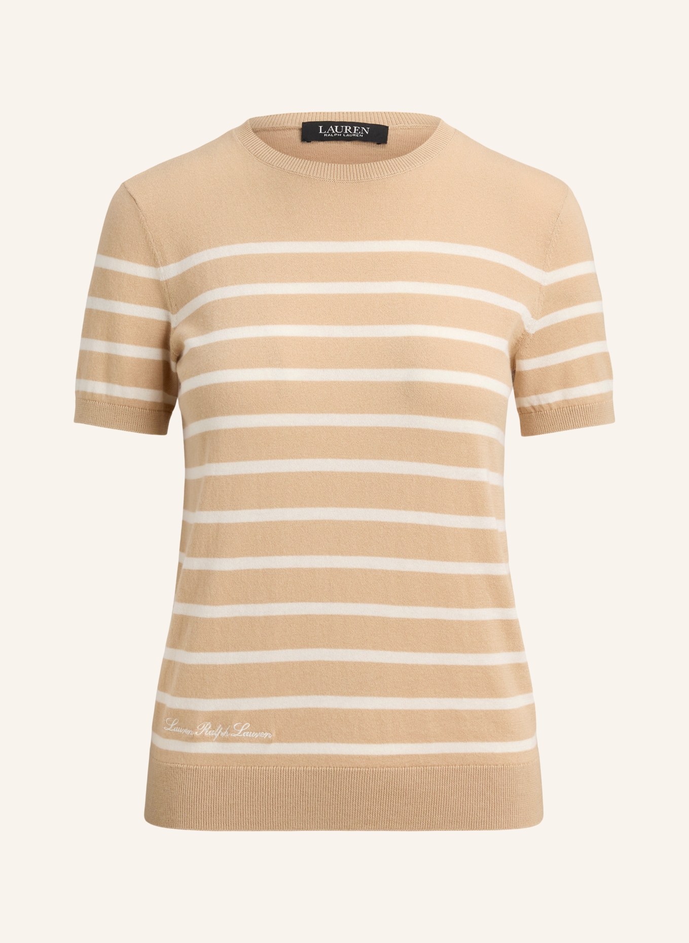 LAUREN RALPH LAUREN Strickshirt: BEIGE / ECRU