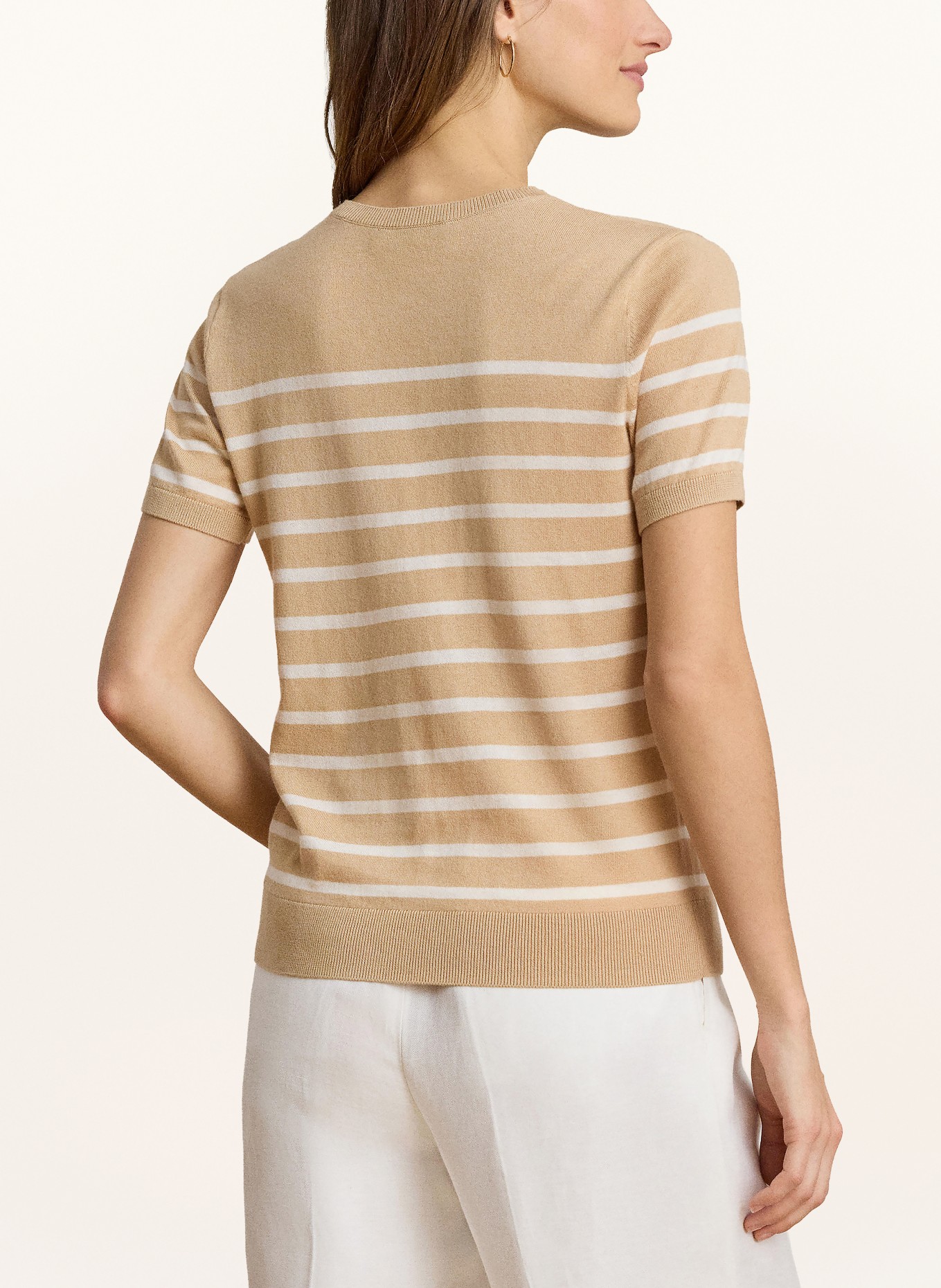 LAUREN RALPH LAUREN Strickshirt: BEIGE / ECRU