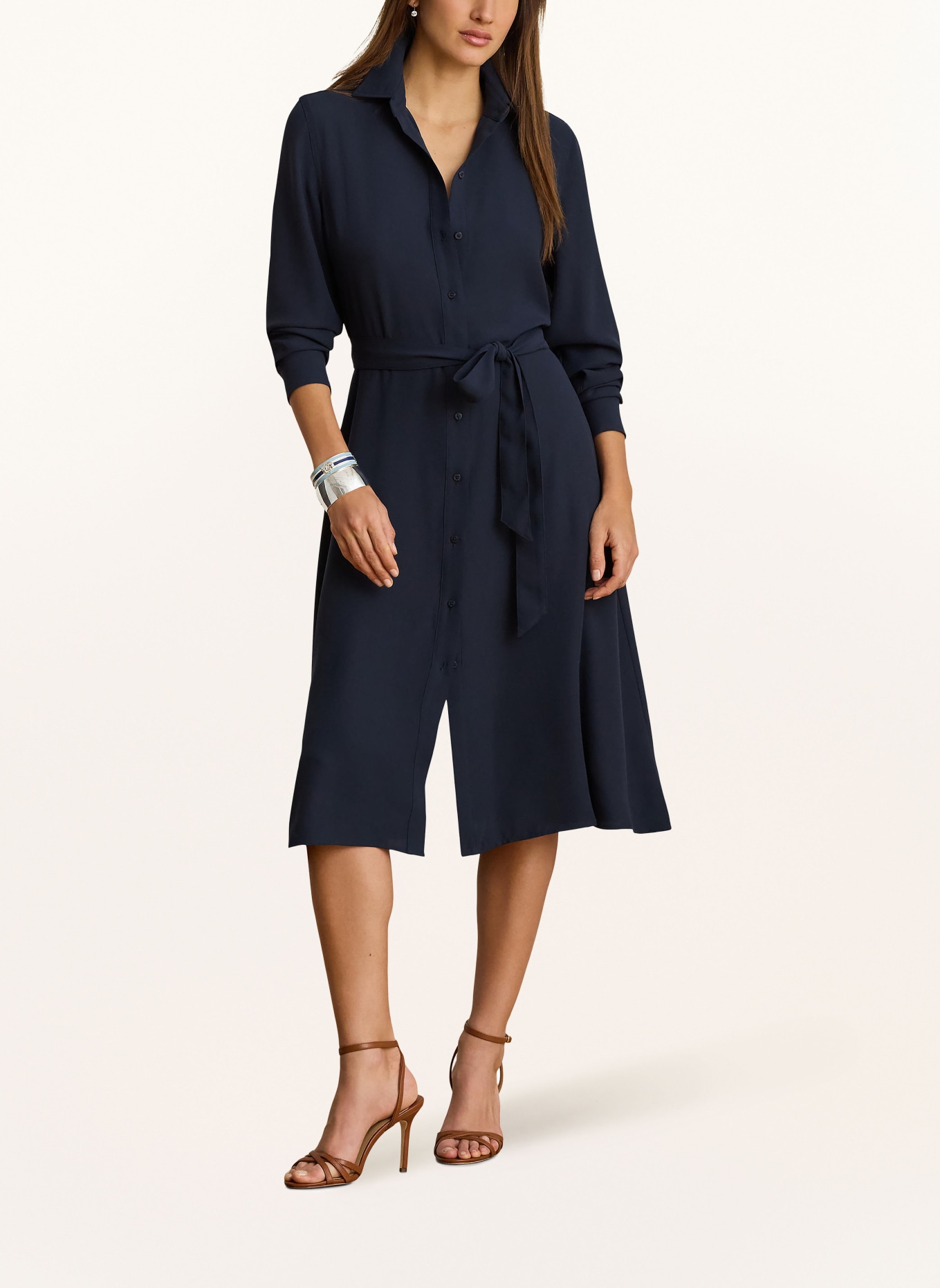 LAUREN RALPH LAUREN Robe chemise: BLEU FONCÉ