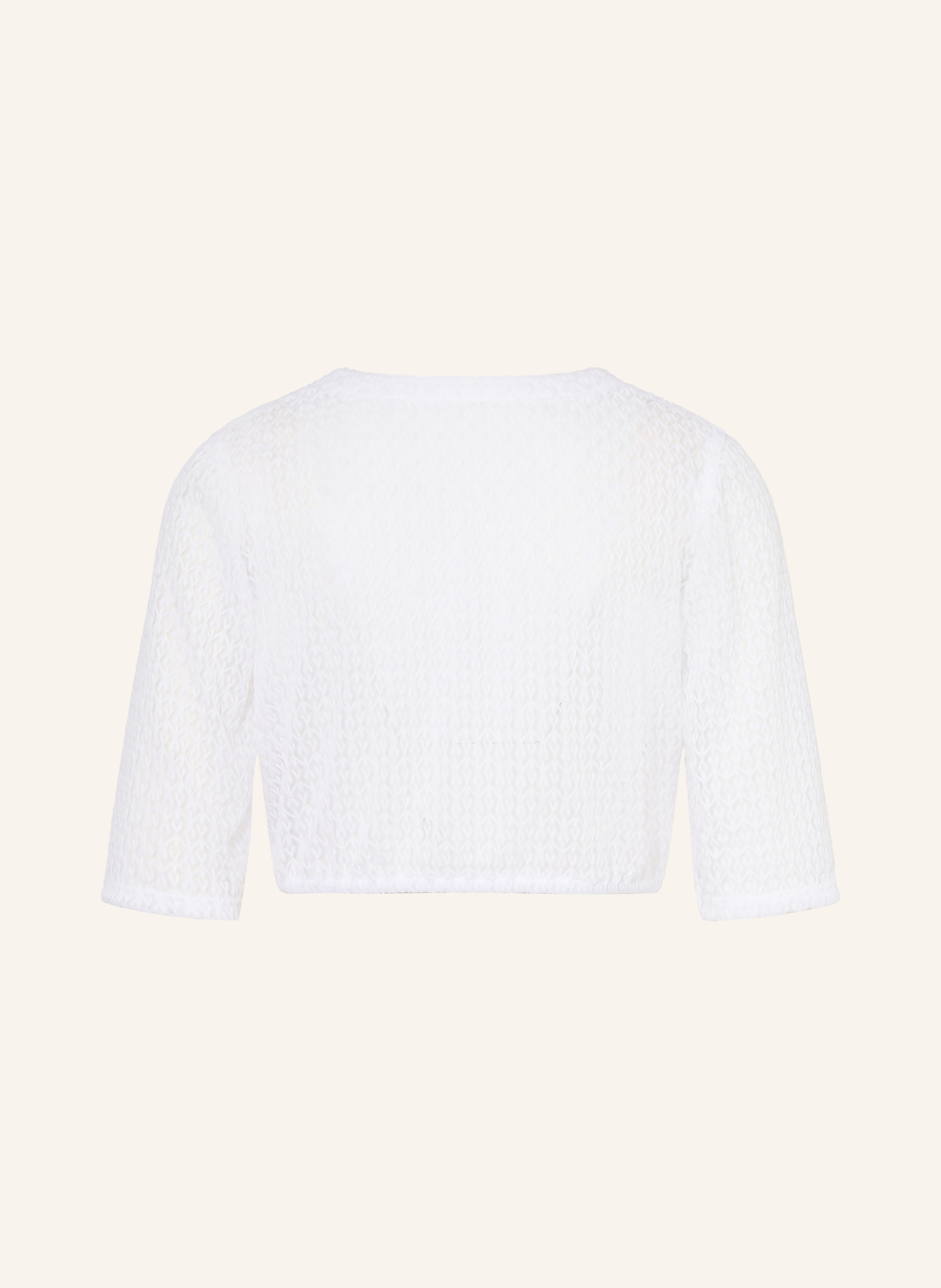 WALDORFF Dirndlbluse ALESSA aus Spitze mit 3/4-Arm: WEISS
