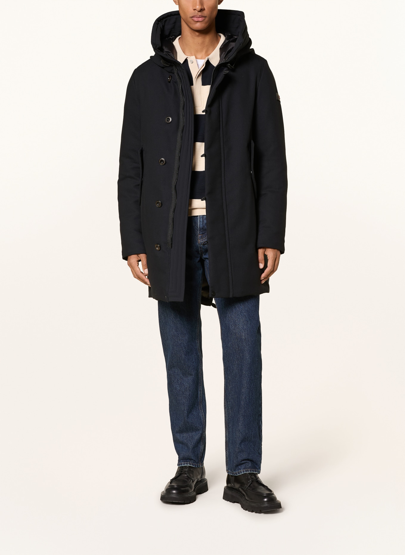 PEUTEREY Parka en duvet KASA KI 05: BLEU FONCÉ
