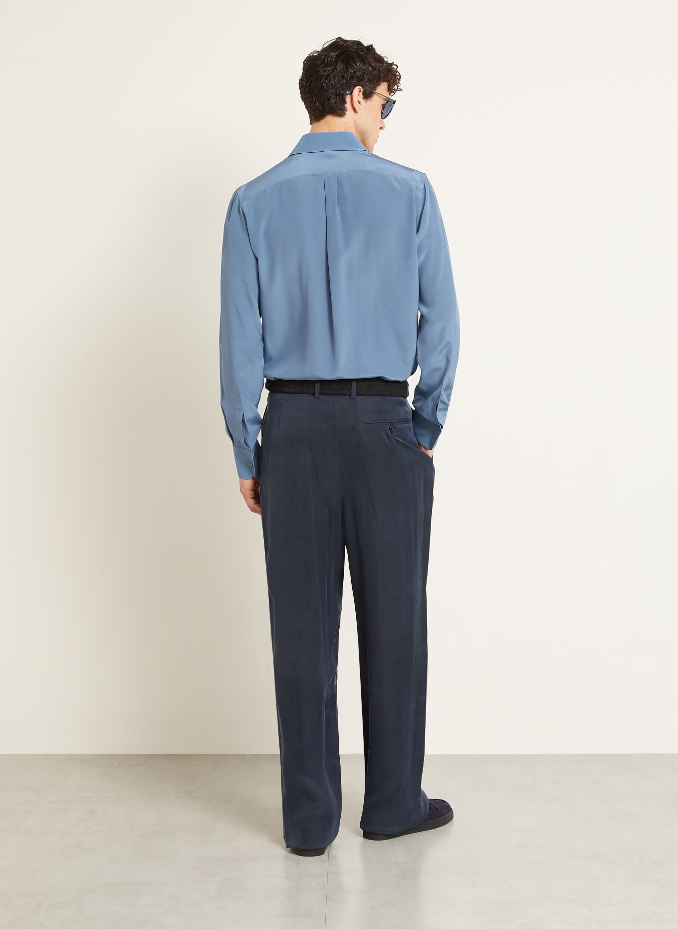 GIORGIO ARMANI Chino Regular Fit: DONKERBLAUW
