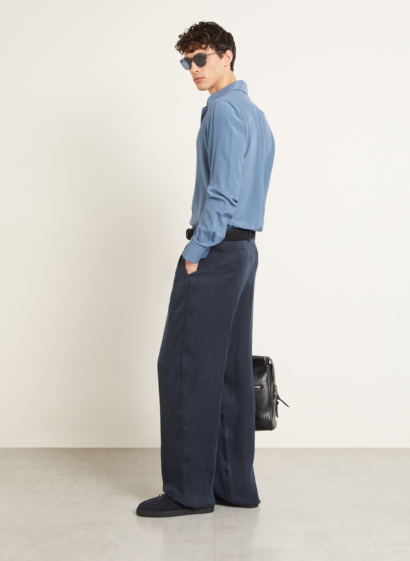 GIORGIO ARMANI Chino Regular Fit: DONKERBLAUW