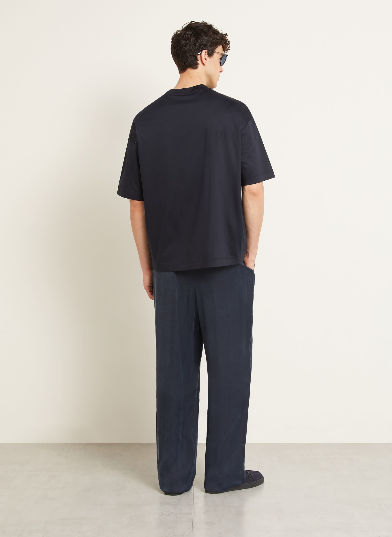 GIORGIO ARMANI T-shirt: DONKERBLAUW
