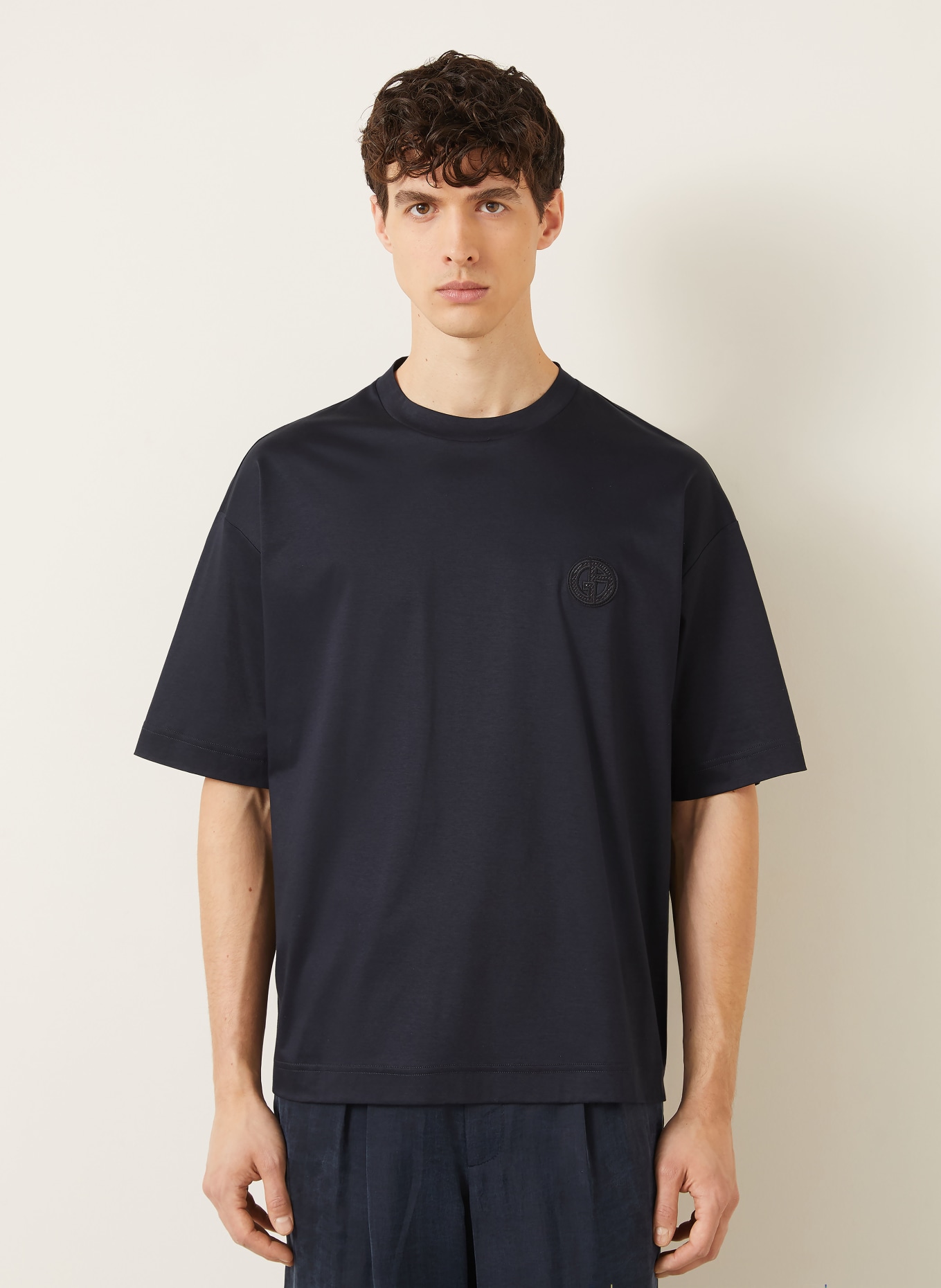 GIORGIO ARMANI T-shirt: DONKERBLAUW