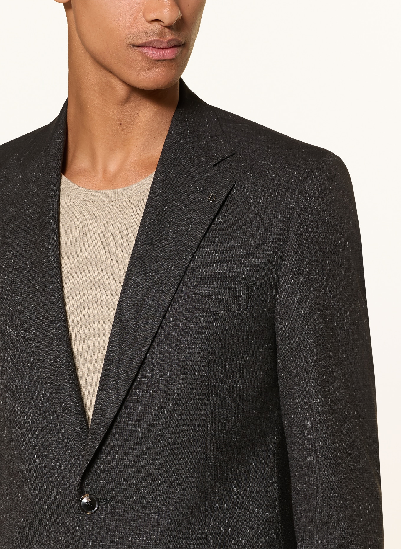 DIGEL Anzug DAREN Modern Fit: SCHWARZ / GRAU