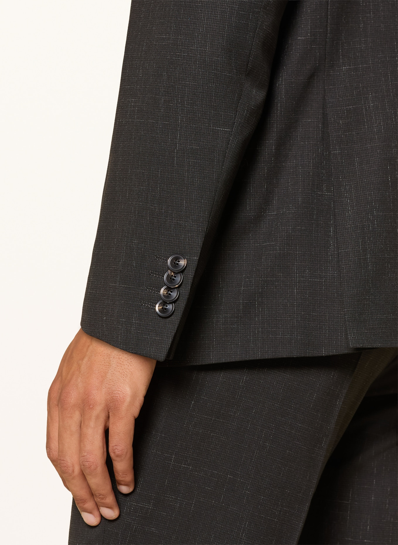 DIGEL Anzug DAREN Modern Fit: SCHWARZ / GRAU