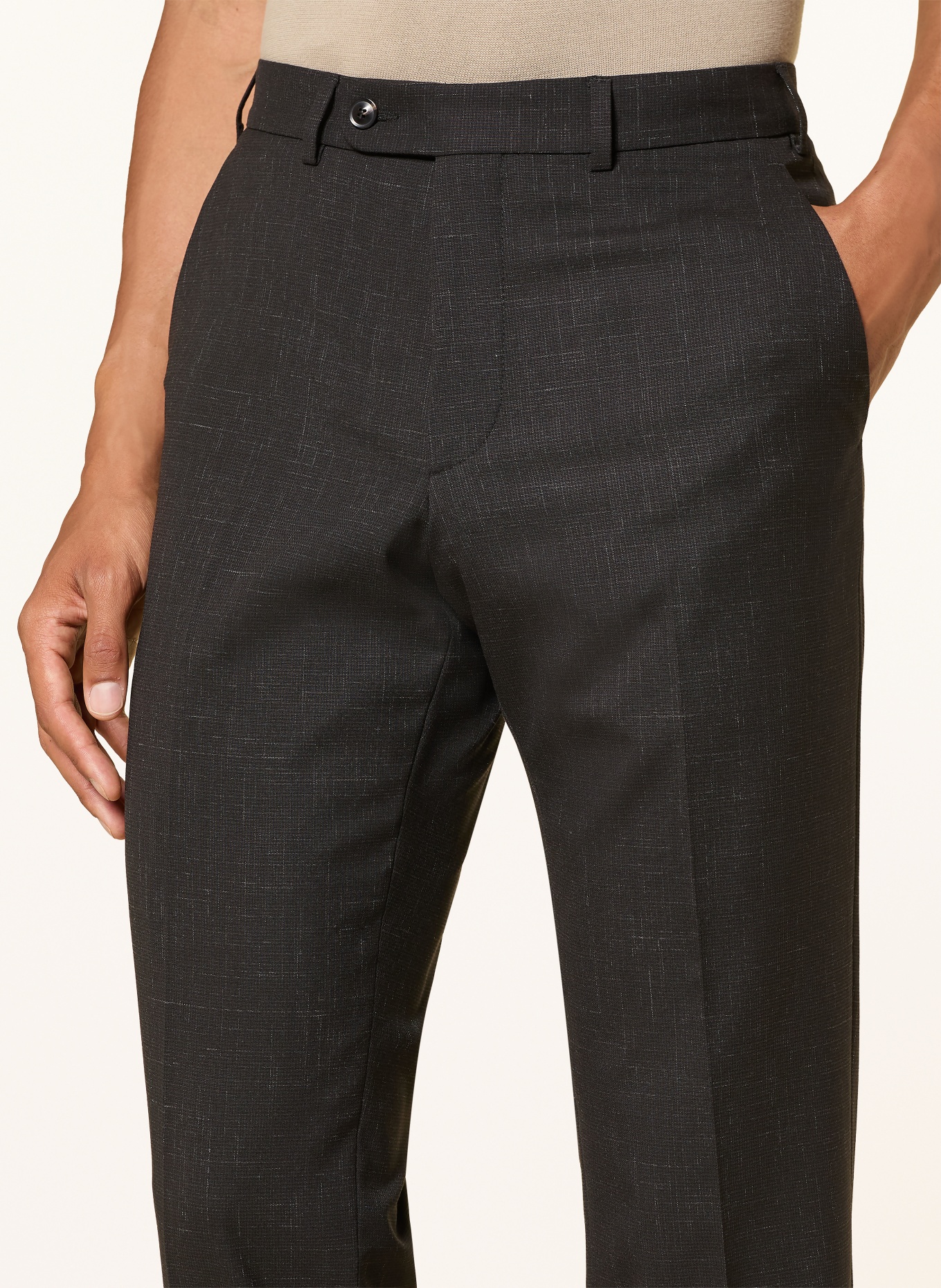 DIGEL Anzug DAREN Modern Fit: SCHWARZ / GRAU