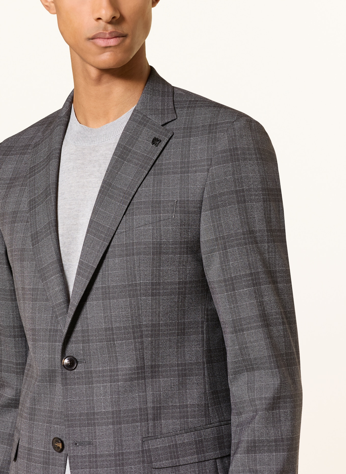 DIGEL move ANTHONY Extra Slim Fit Suit: LIGHT GRAY / DARK GRAY / GRAY