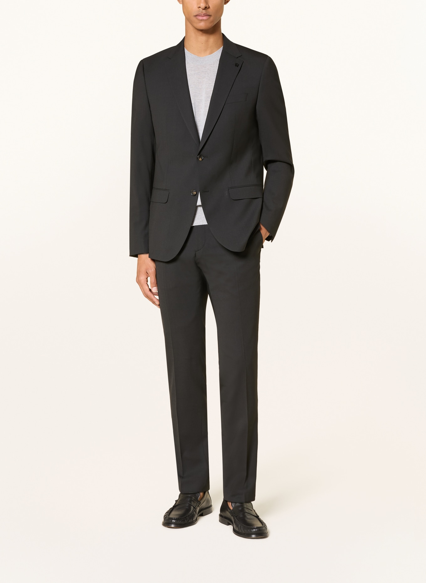 DIGEL move Garnitur ANTHONY Extra Slim Fit: CZARNY