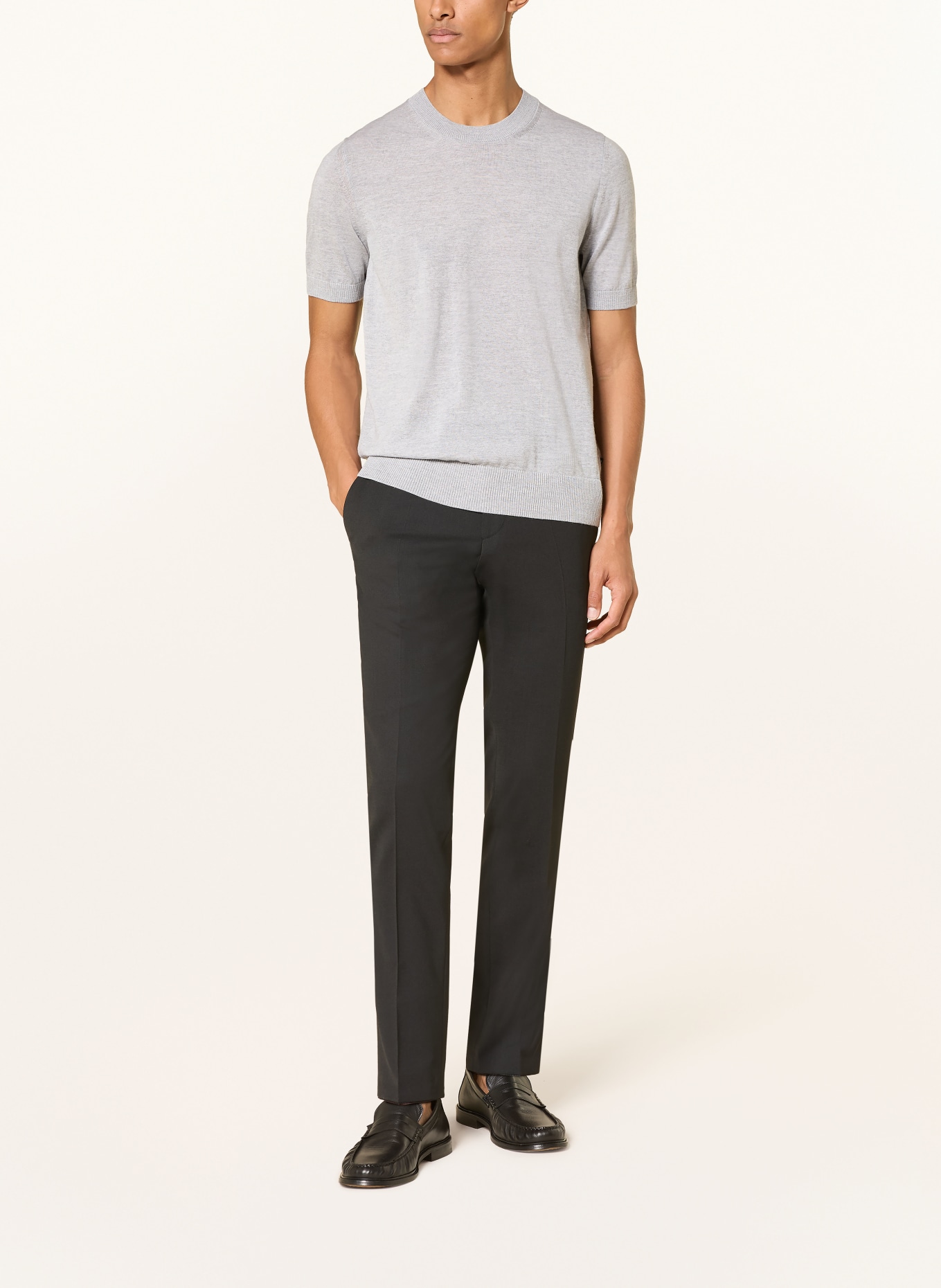 DIGEL move Garnitur ANTHONY Extra Slim Fit: CZARNY