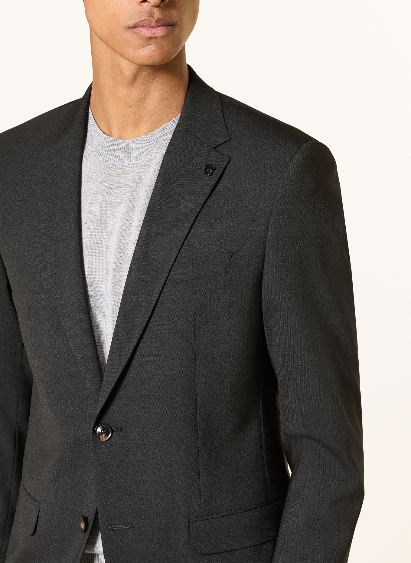 DIGEL move Garnitur ANTHONY Extra Slim Fit: CZARNY