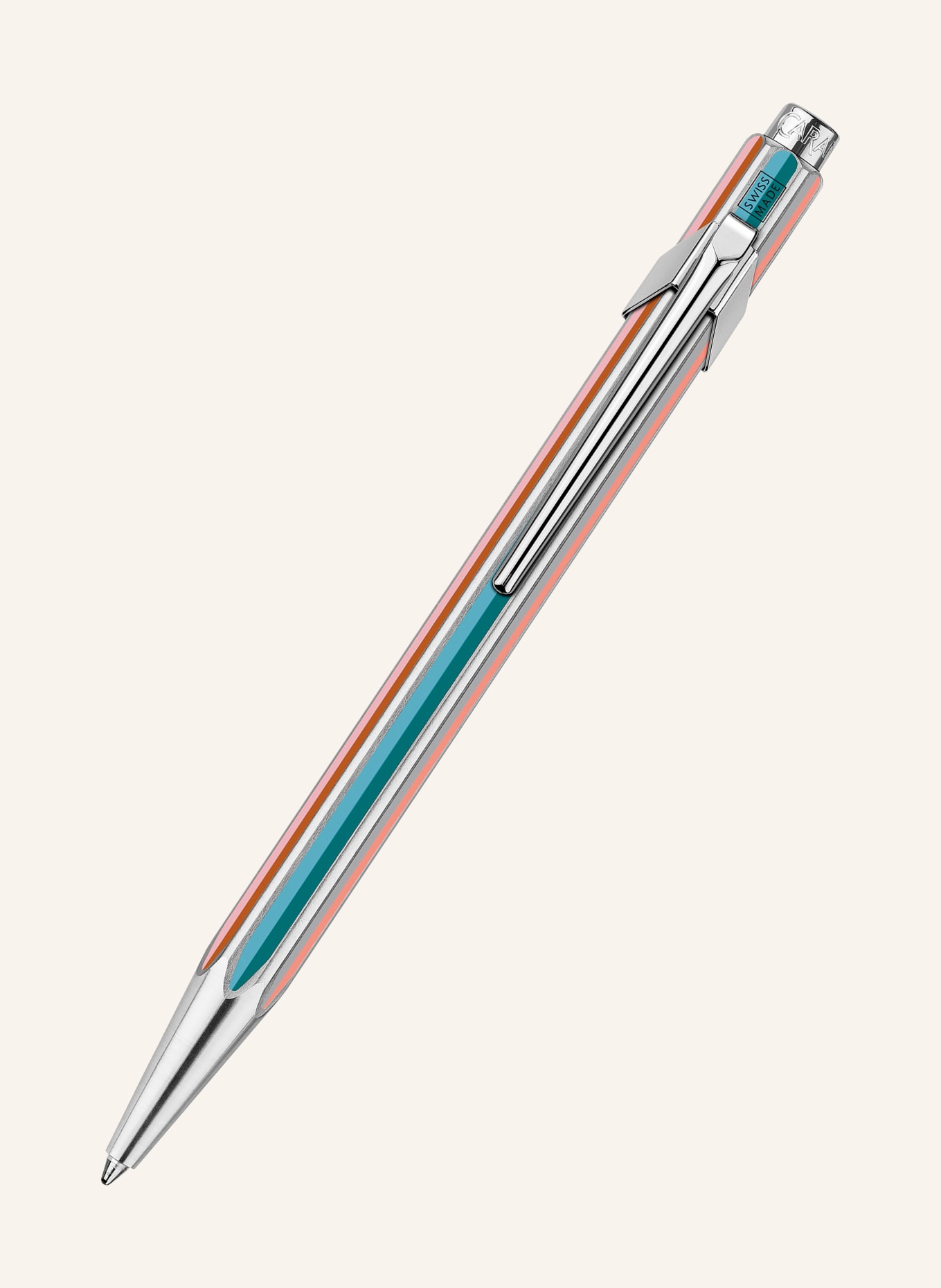CARAN d'ACHE Pix 849™ PAUL SMITH EDITION: ARGINT / PORTOCALIU DESCHIS / PETROL