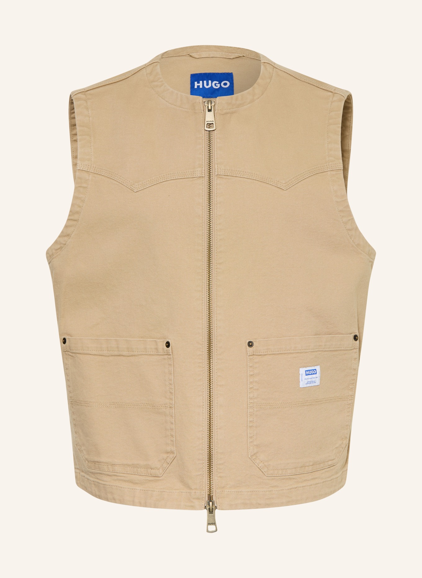 HUGO Jeansweste BRIDGELEY: CAMEL