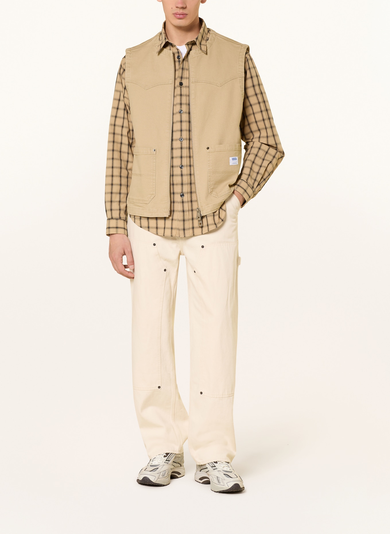 HUGO Jeansweste BRIDGELEY: CAMEL