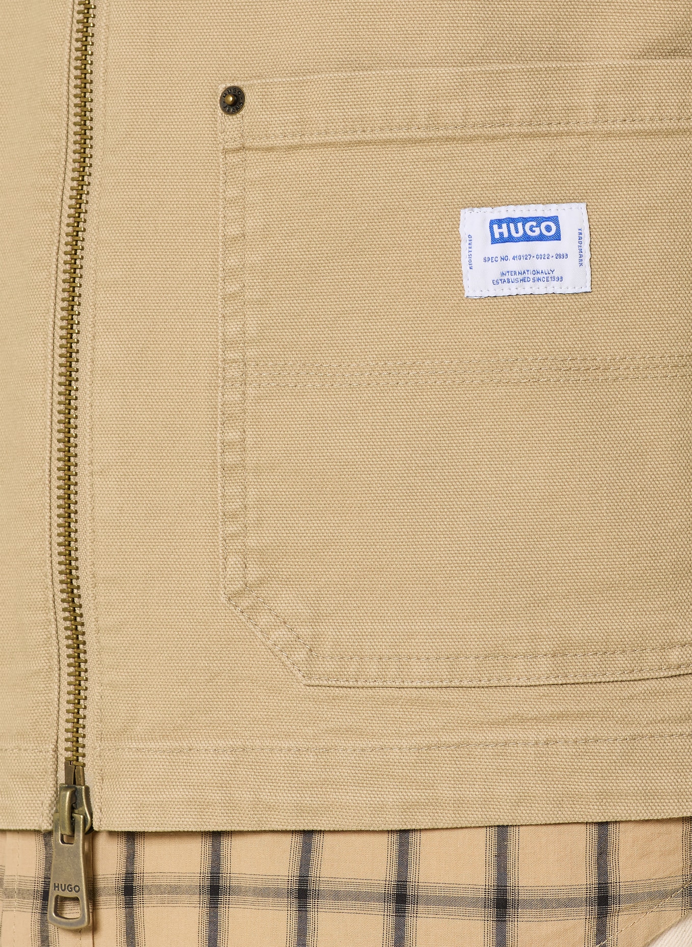 HUGO Jeansweste BRIDGELEY: CAMEL