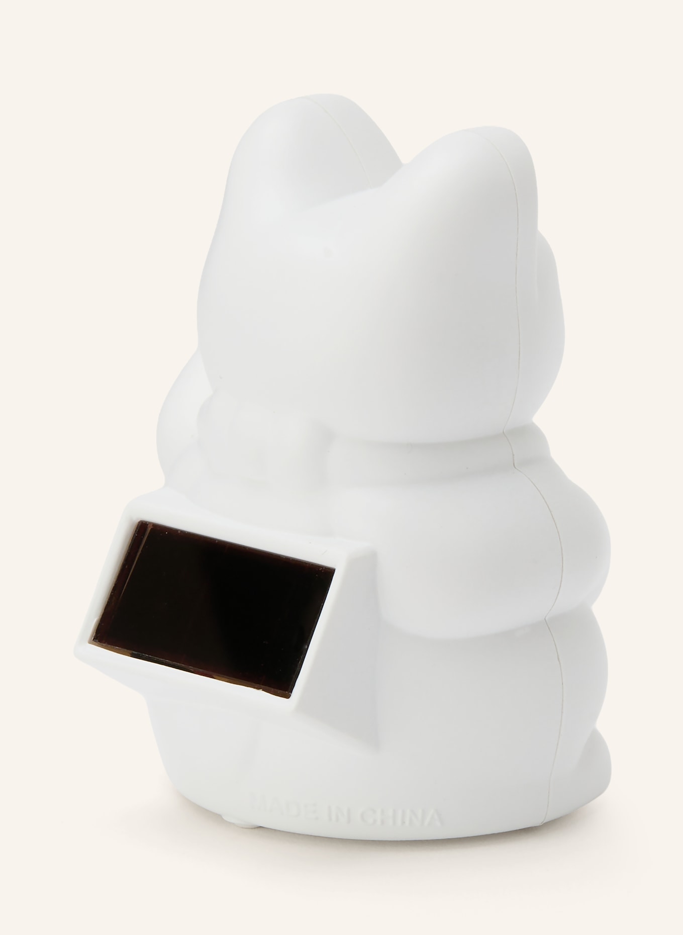 DONKEY LUCKY CAT Decorative Figurine: WHITE