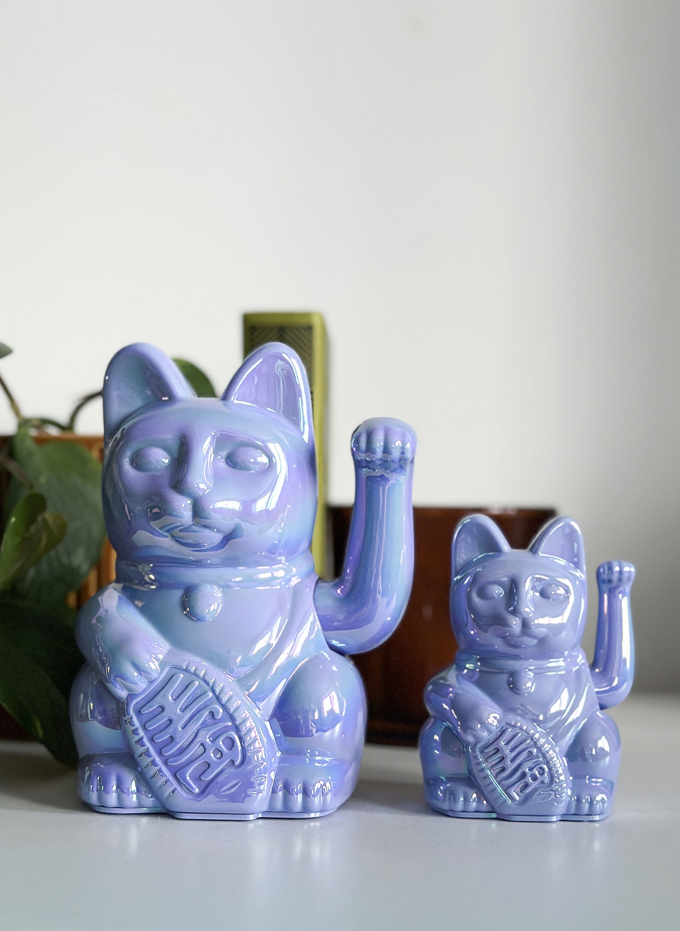 DONKEY Decorative figurine LUCKY CAT AVARA: LIGHT PURPLE