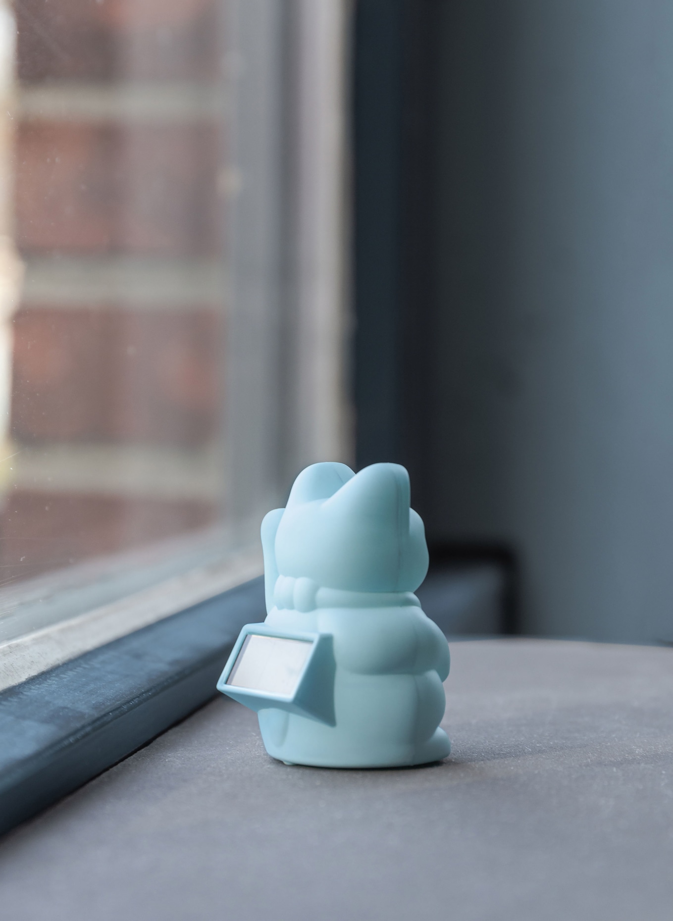 DONKEY Dekofigur LUCKY CAT: HELLBLAU