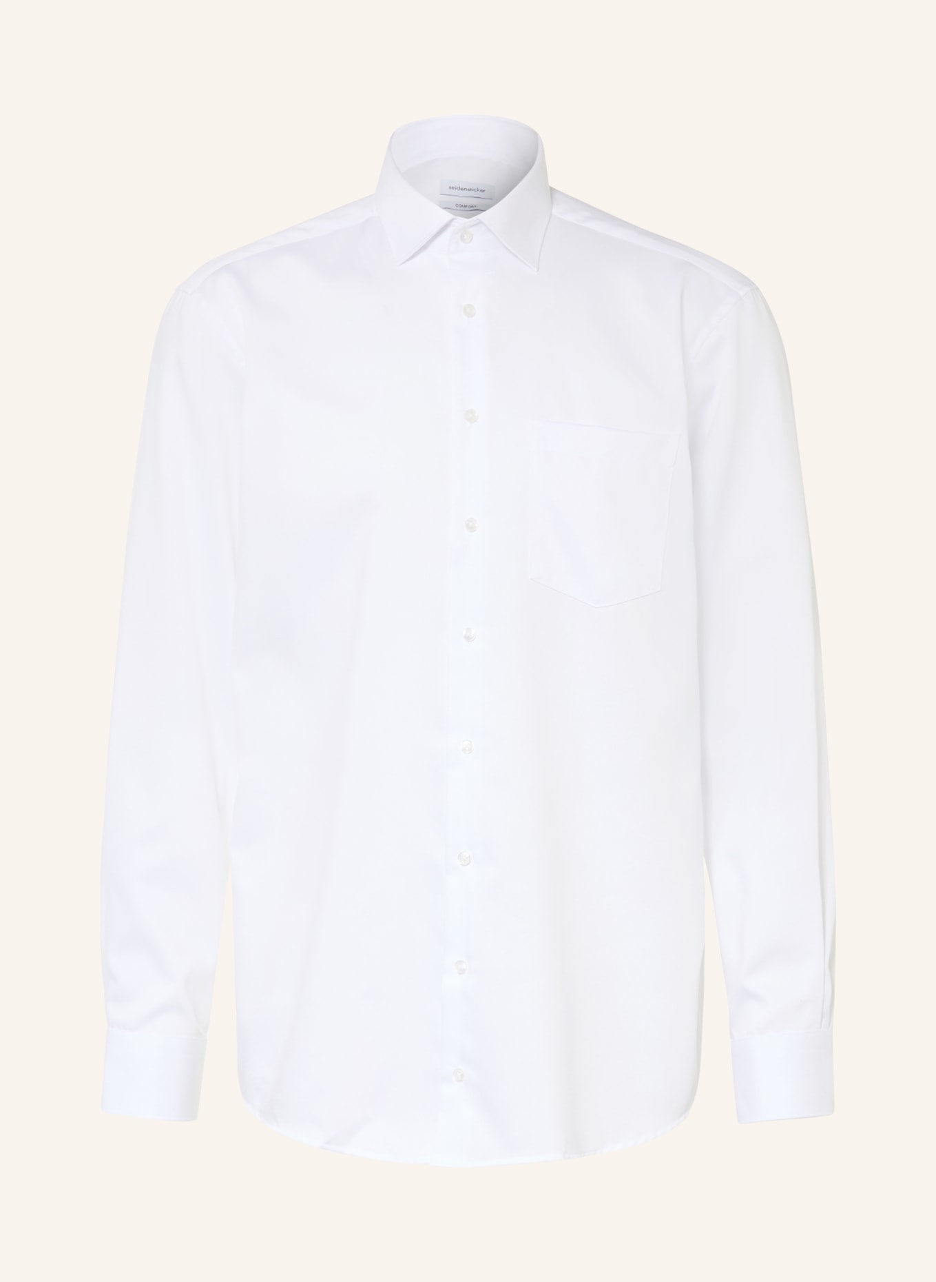seidensticker Overhemd Comfort Fit: WIT