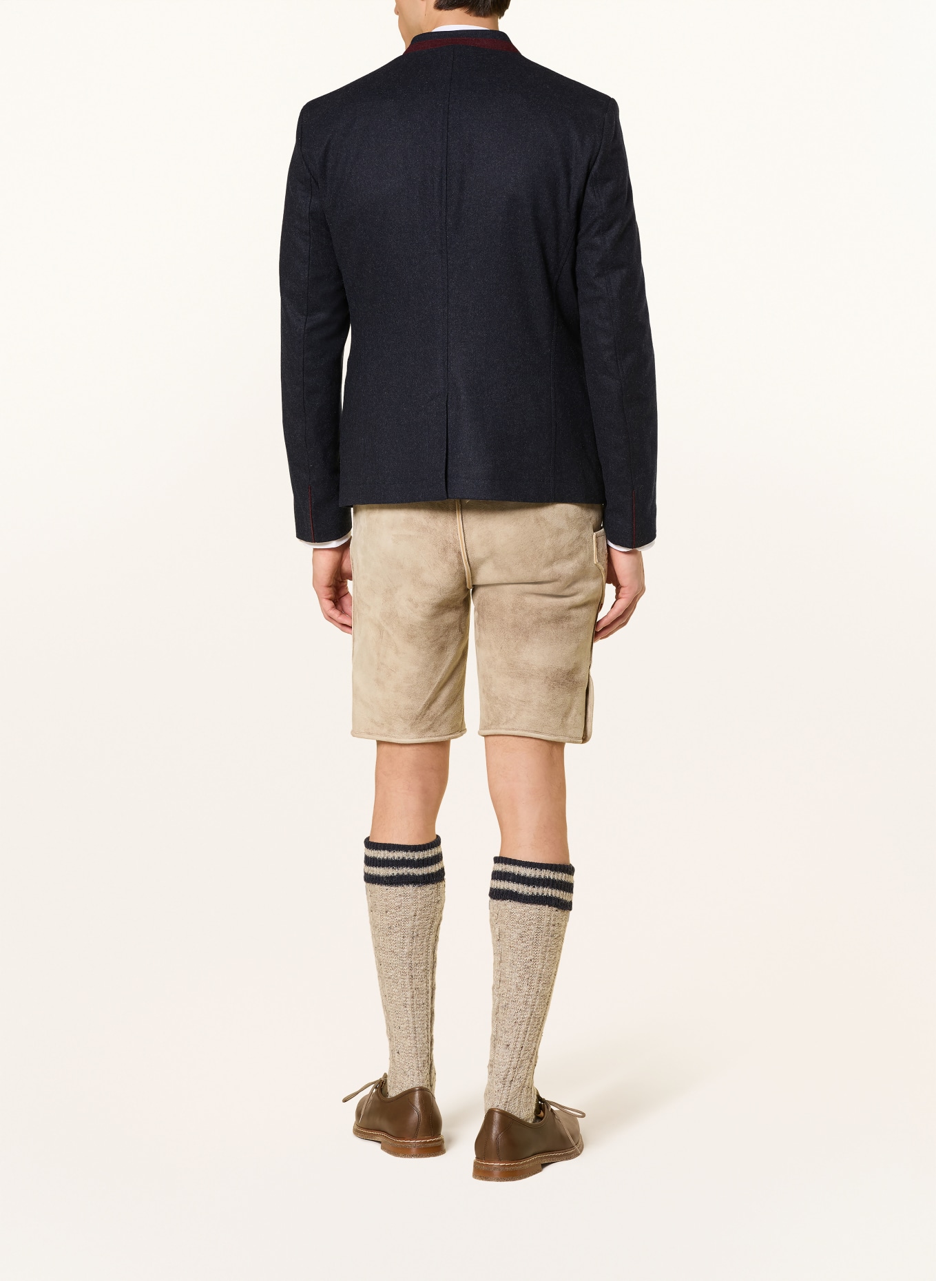 BECKERT FCB-CORENTIN merino wool jacket: DARK BLUE / DARK RED