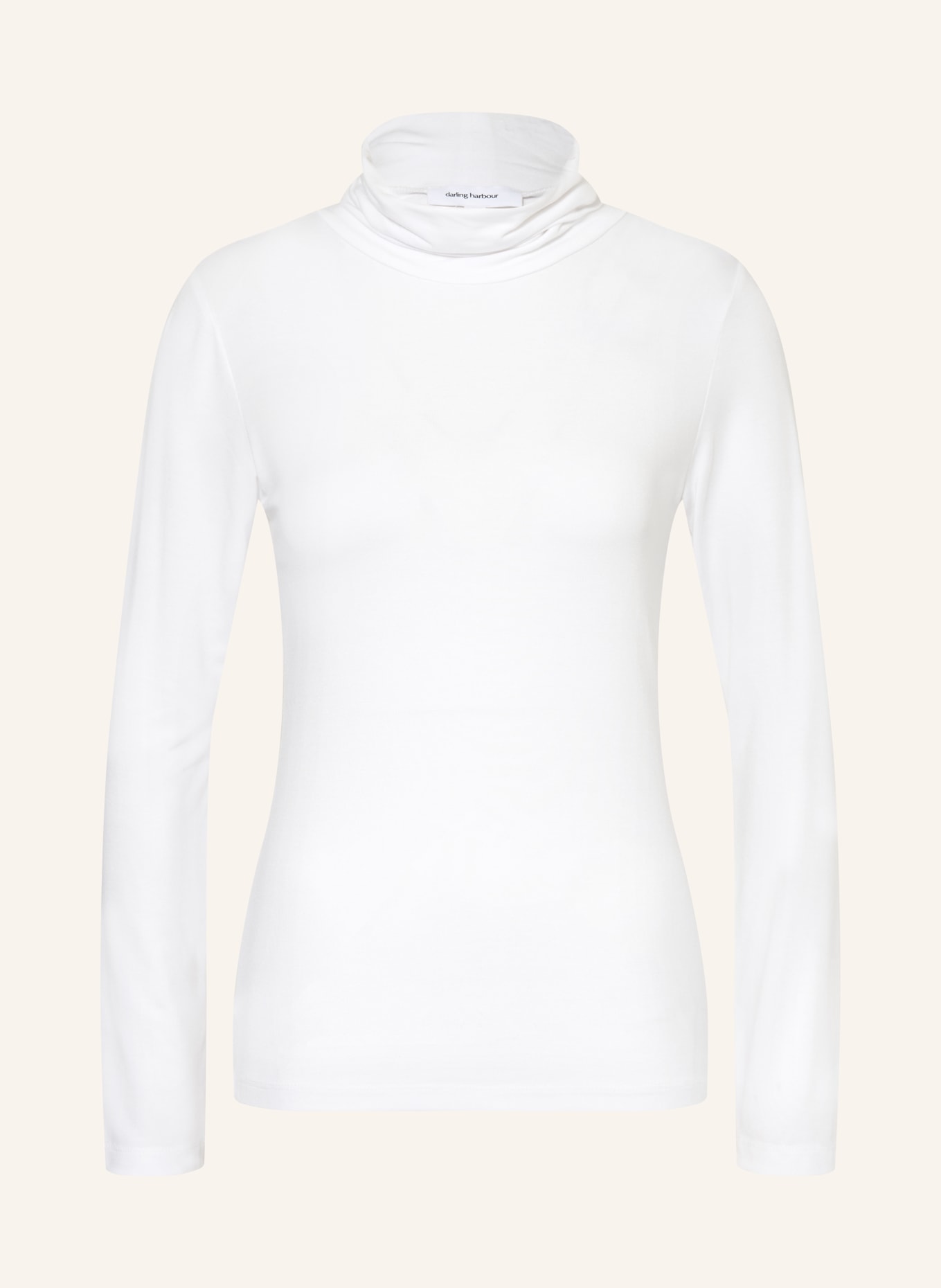 darling harbour Turtleneck shirt: WHITE