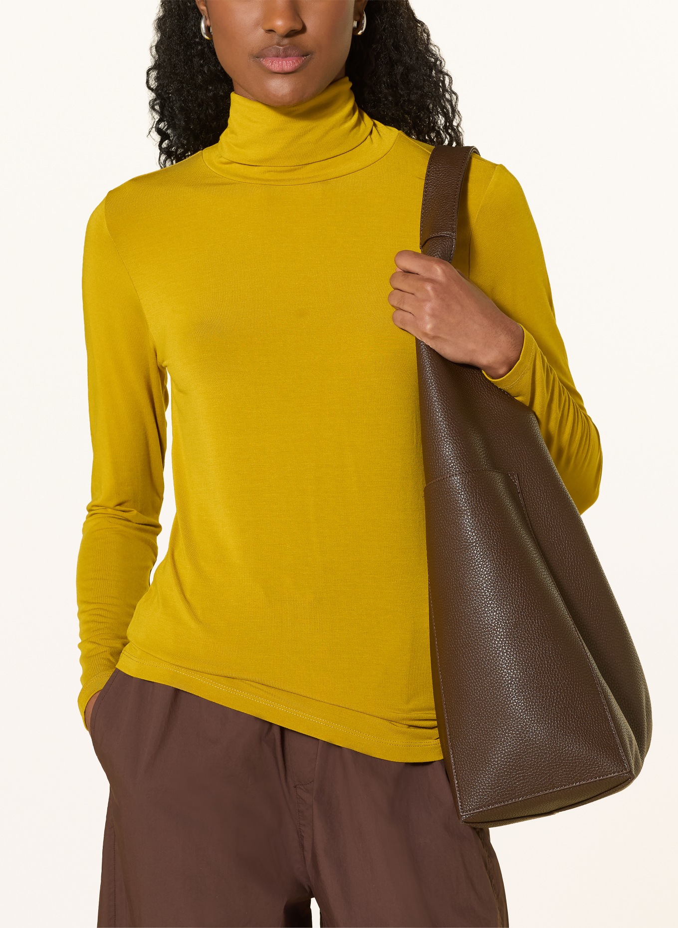 darling harbour Pull à col roulé: olive gold