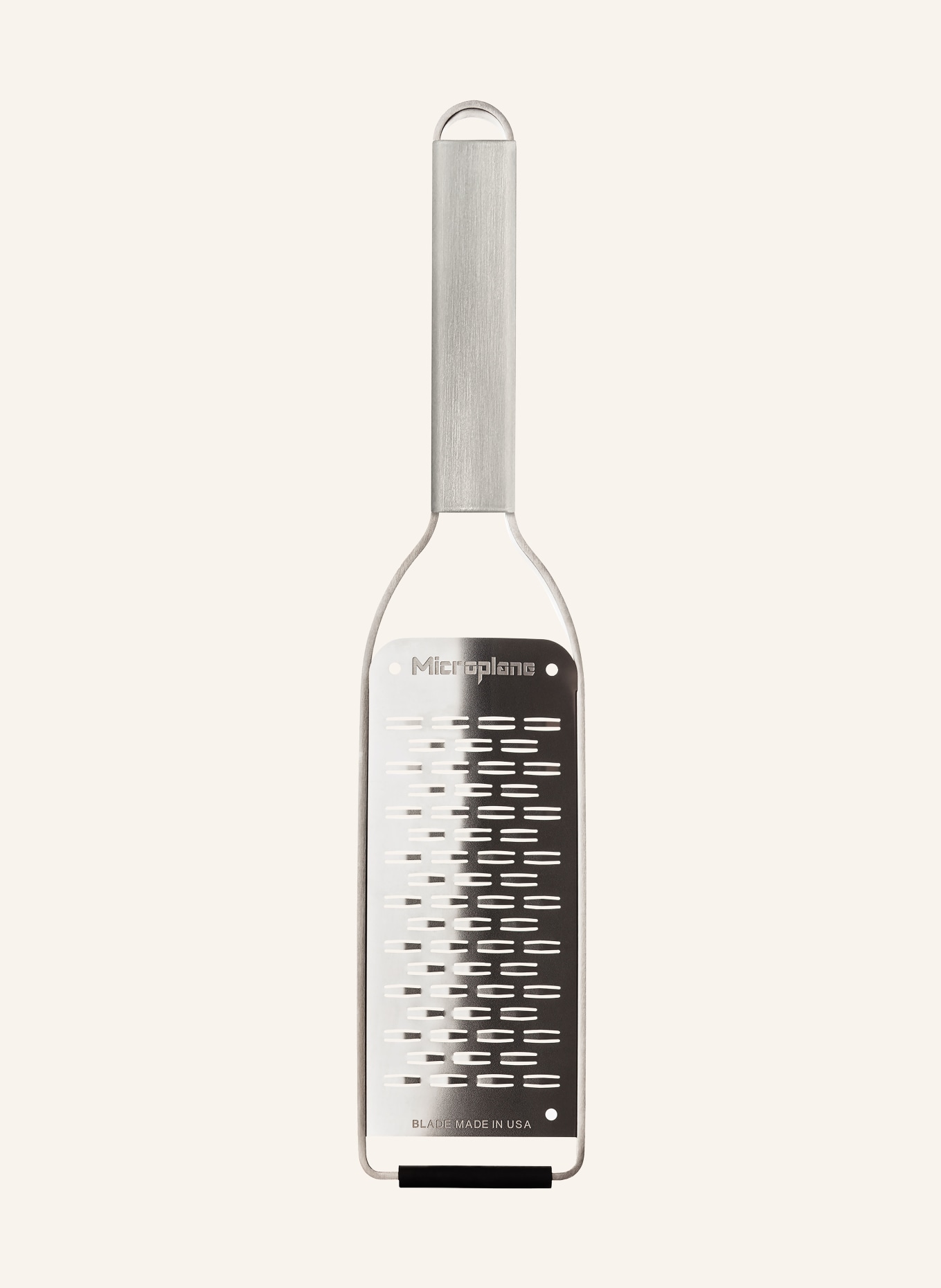 Microplane Grater: SILVER / BLACK