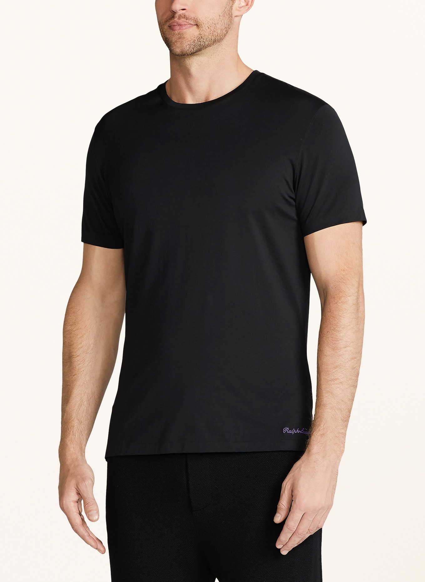 RALPH LAUREN PURPLE LABEL T-shirt: NOIR
