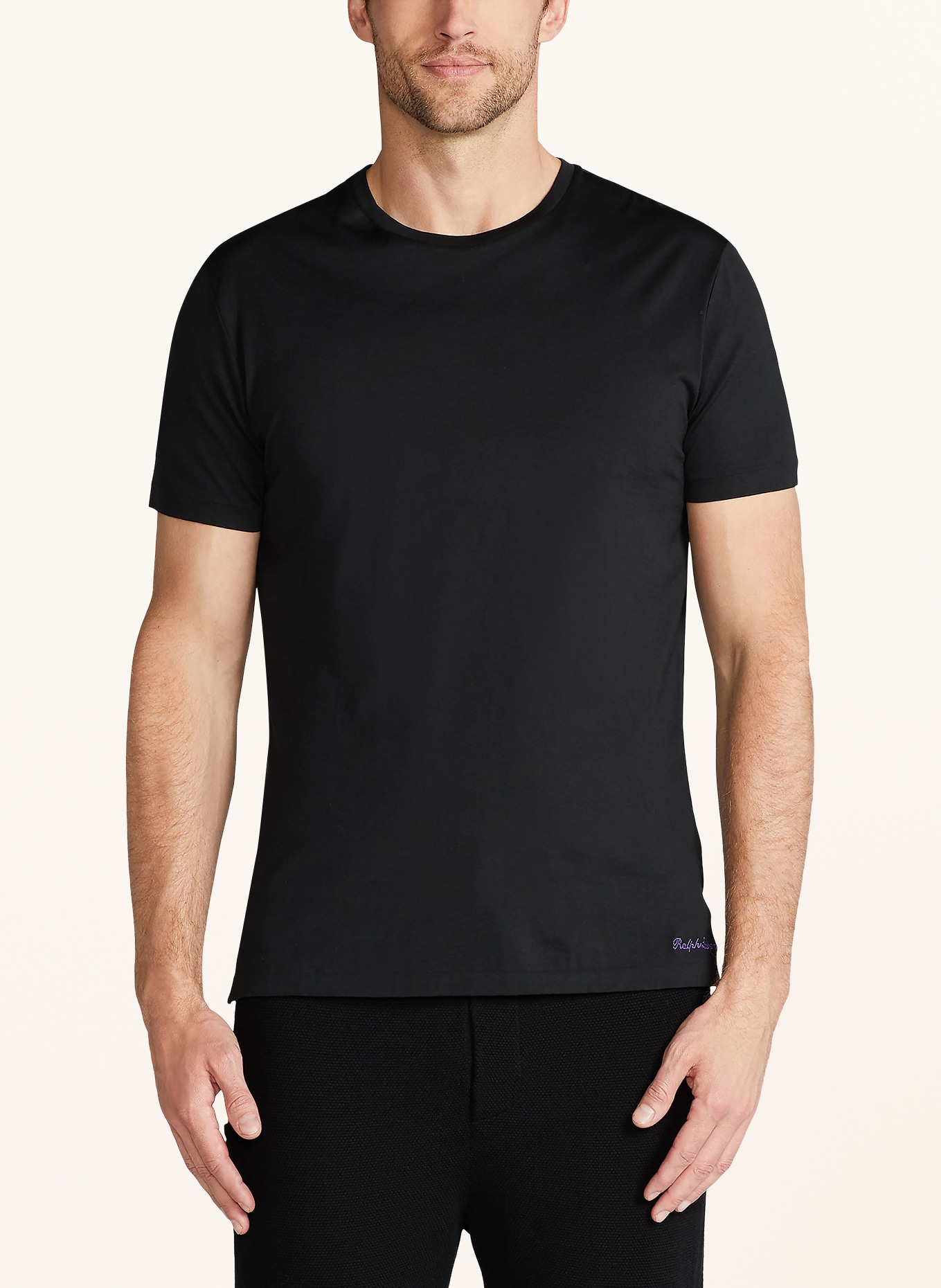 RALPH LAUREN PURPLE LABEL T-shirt: NOIR