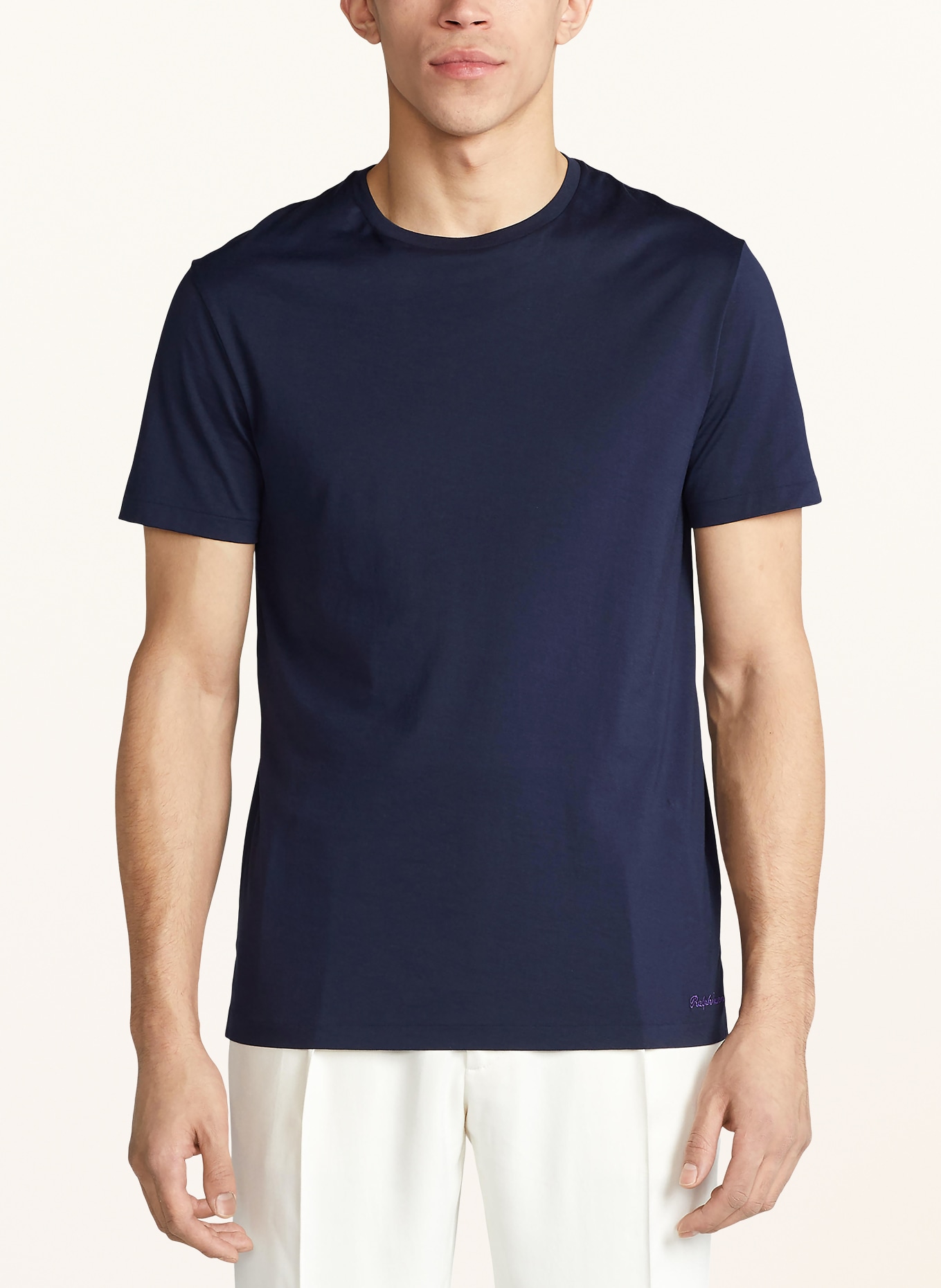 RALPH LAUREN PURPLE LABEL T-shirt: BLEU FONCÉ