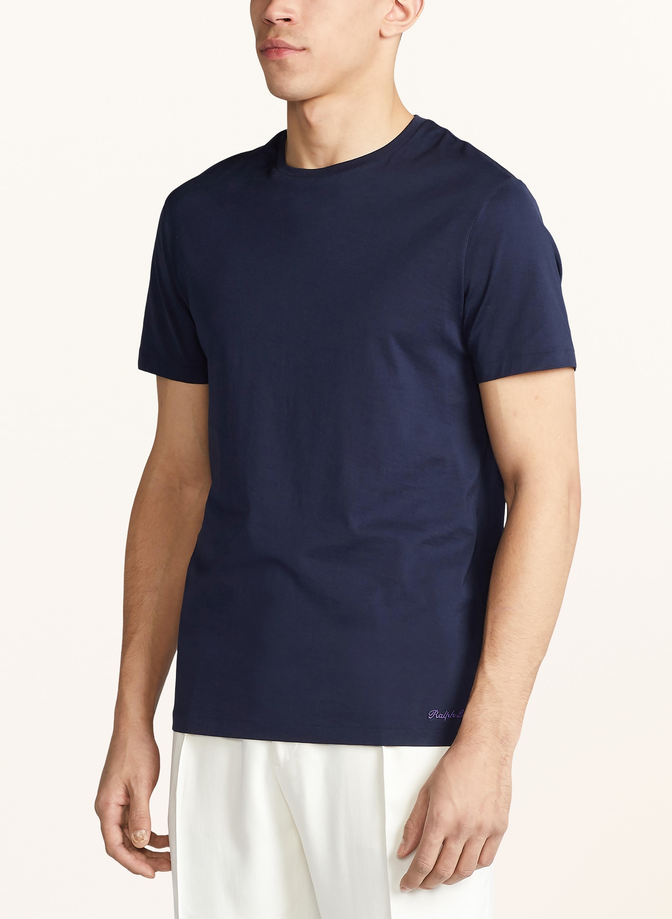 RALPH LAUREN PURPLE LABEL T-shirt: BLEU FONCÉ